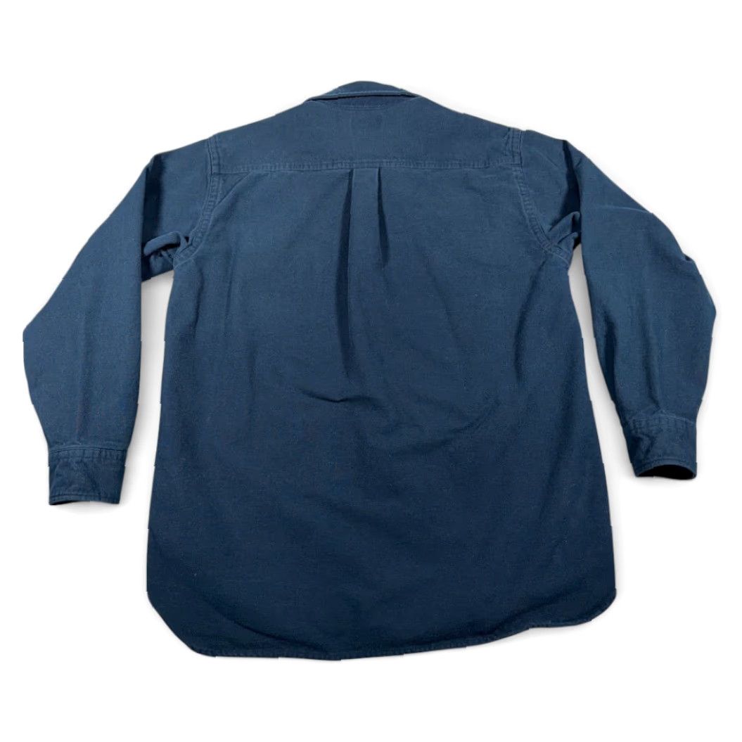 Vintage VINTAGE L.L.Bean Shirt Adult MEDIUM Blue Chamois Flannel Outdoor Heritage 90s Y2K Button-Up Mens - Chest 22, Length 30 Size US M / EU 48-50 / 2 - 3 Thumbnail