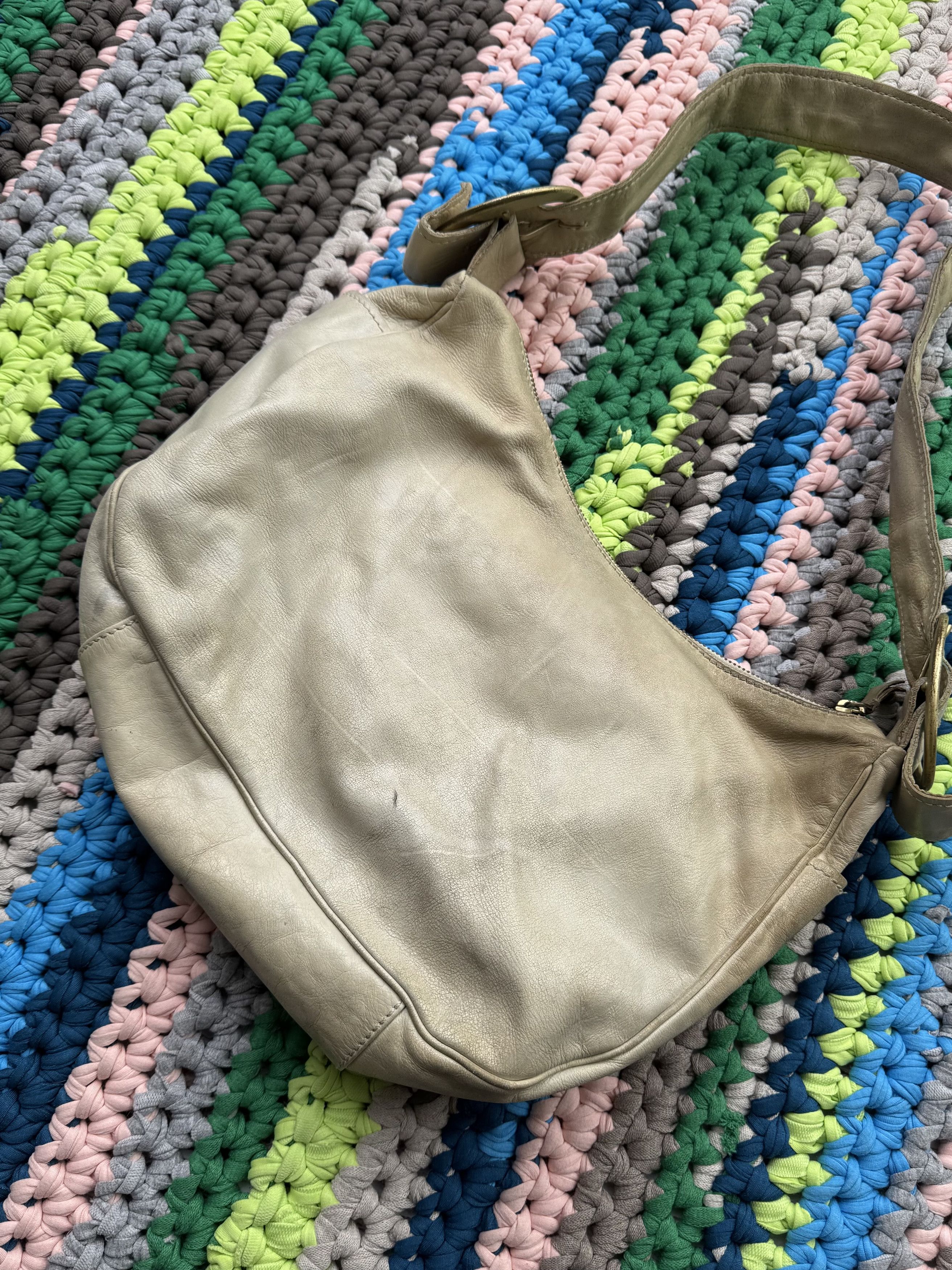 Japanese Brand Vintage Leather Bag With Straps (ET1) Size ONE SIZE - 4 Thumbnail