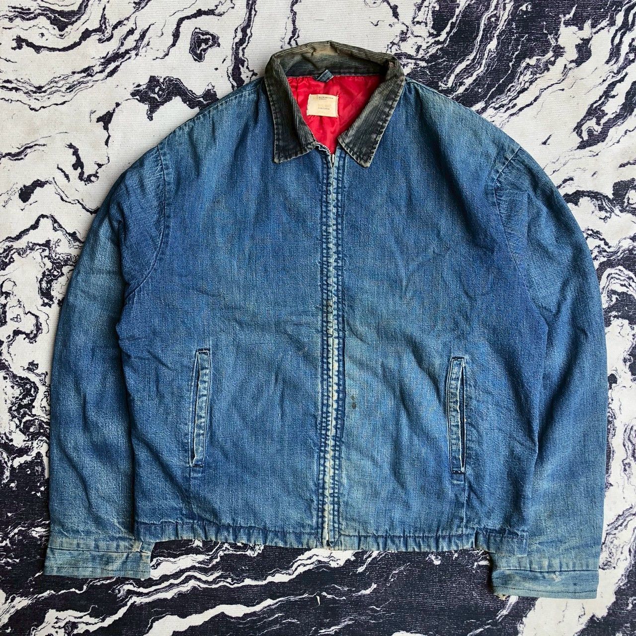 Big Mac Big Mac Vintage 70s Denim Work Jacket Red Lining Size US L / EU 52-54 / 3 - 1 Thumbnail