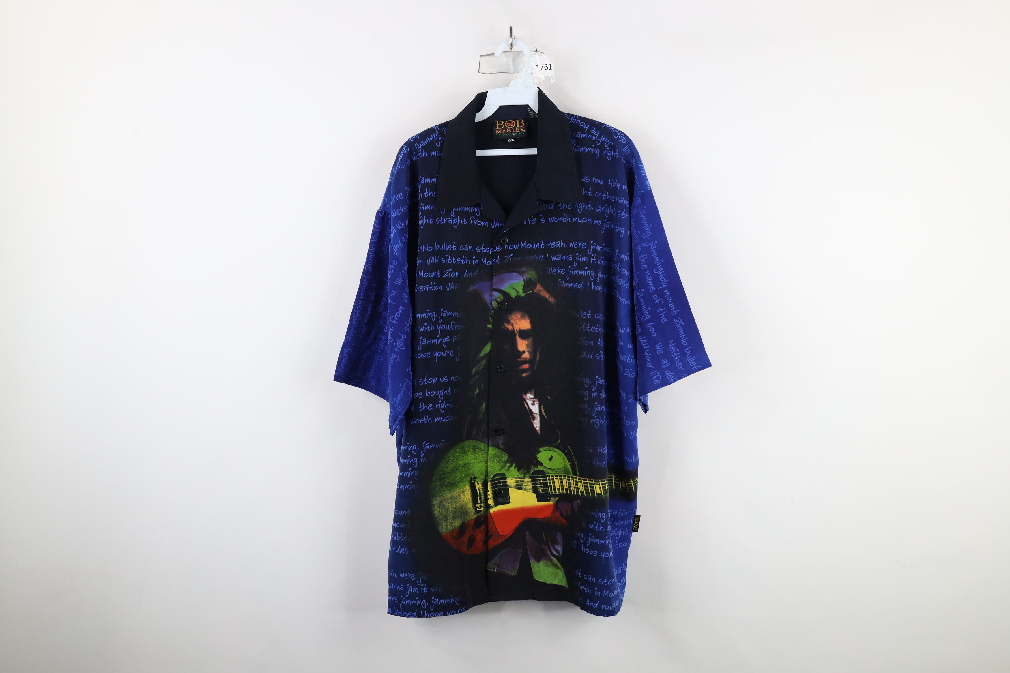 Vintage Vintage 90s Y2K Streetwear Print Bob Marley Button Shirt Size US XXL / EU 58 / 5 - 1 Thumbnail