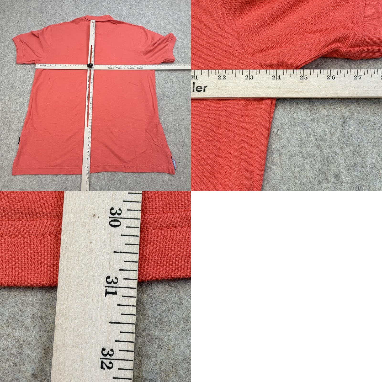 Izod Izod Polo Shirt Mens L Hot Coral 100% Cotton Short Sleeve Collared Solid Golf Casual Shirt Size US L / EU 52-54 / 3 - 8 Thumbnail