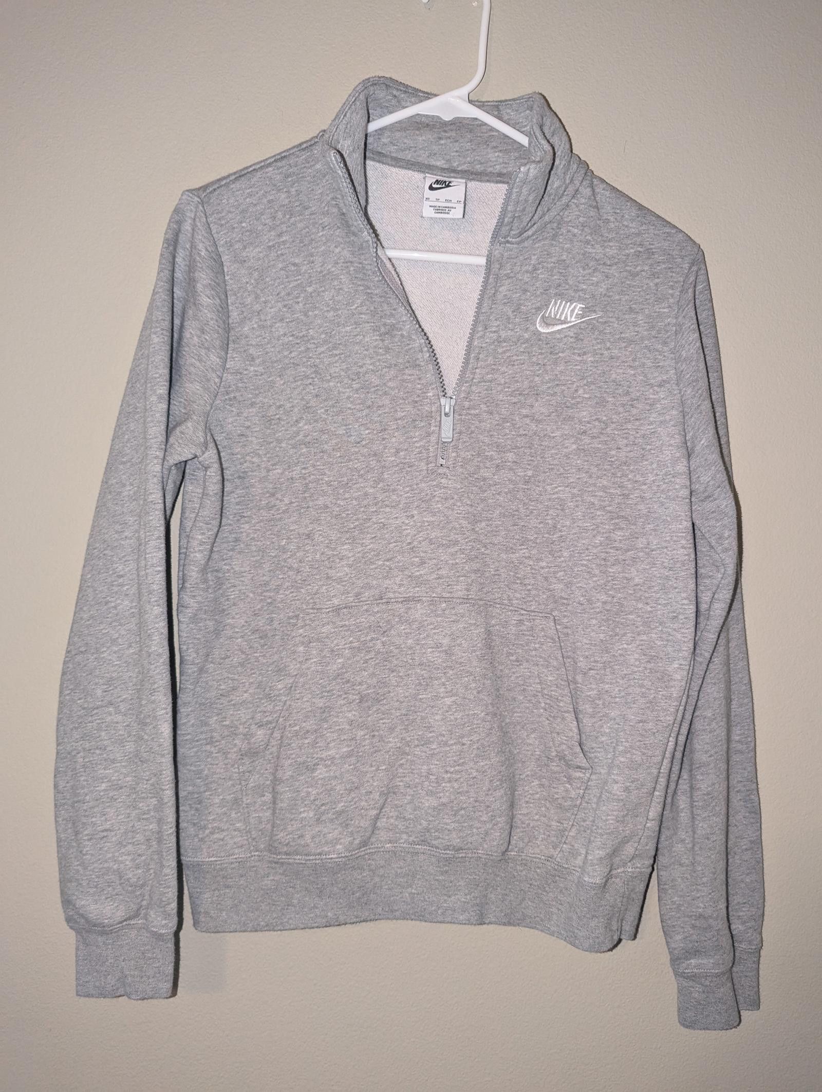 Nike Vintage Nike Women's Gray Quarter-Zip Sweatshirt Size XS Size XS / US 0-2 / IT 36-38 - 1 Thumbnail