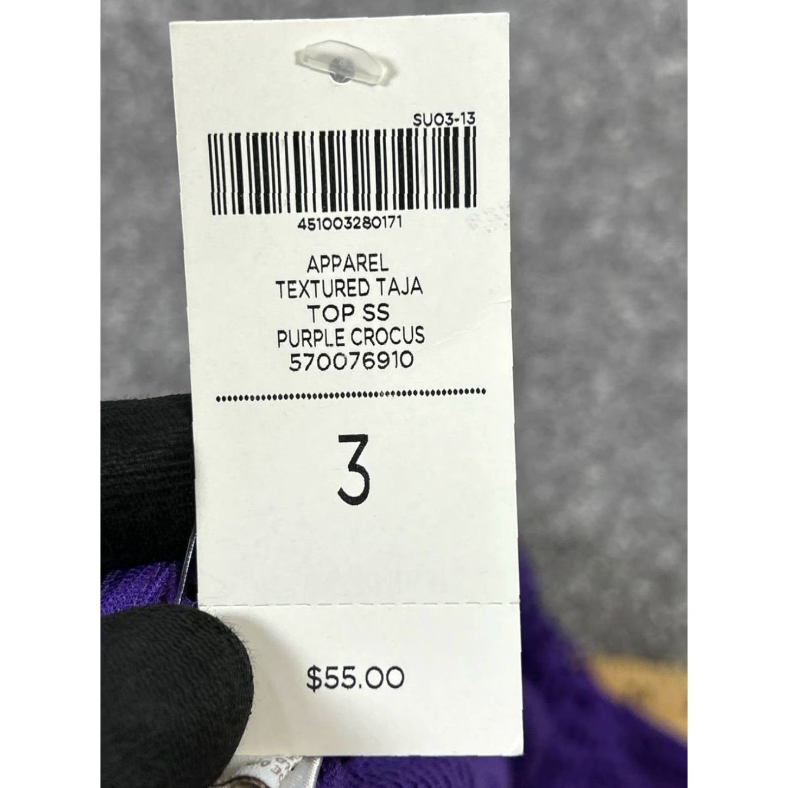 Vintage Chico's Shirt Womens 3 Medium Purple Open Knit Top New Size XS / US 0-2 / IT 36-38 - 5 Thumbnail