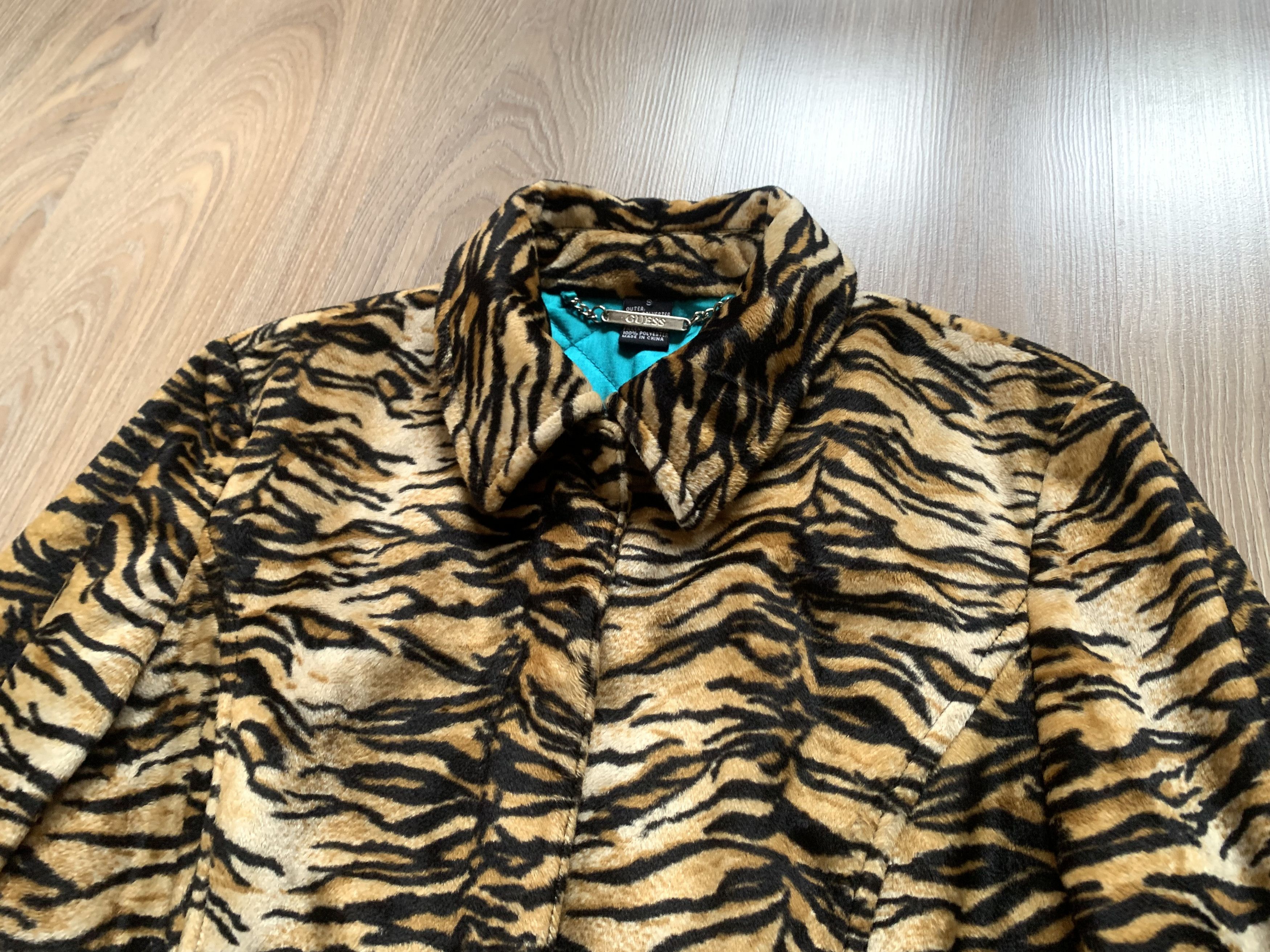 Guess Guess Tiger Print Faux Fur Coat Size S / US 4 / IT 40 - 5 Thumbnail