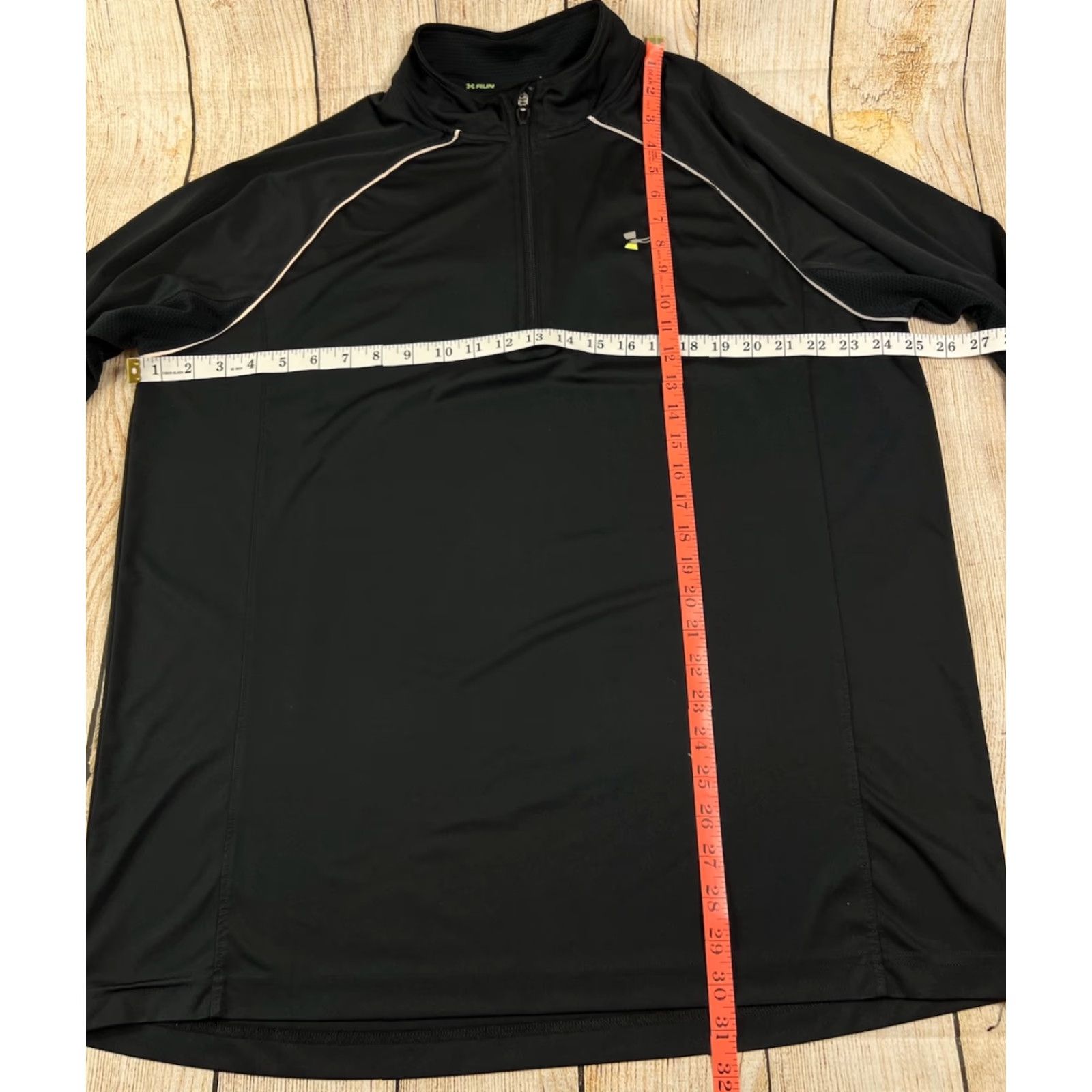 Under Armour VINTAGE Under Armour Allseason Mens 1/4 Zip Pullover Shirt 2XL Black Long Sleeve Zip Refective wear Size US XXL / EU 58 / 5 - 3 Thumbnail