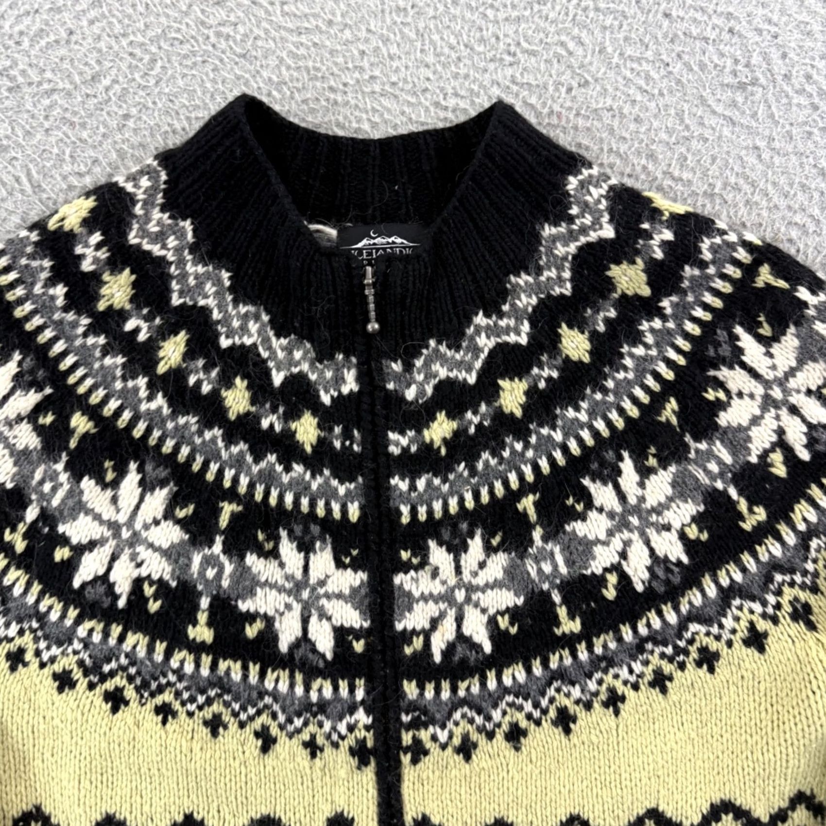Vintage VINTAGE Icelandic Design Sweater Womens M Angora Lambswool Zip Nordic Outdoor Jeans? Size M / US 6-8 / IT 42-44 - 3 Thumbnail