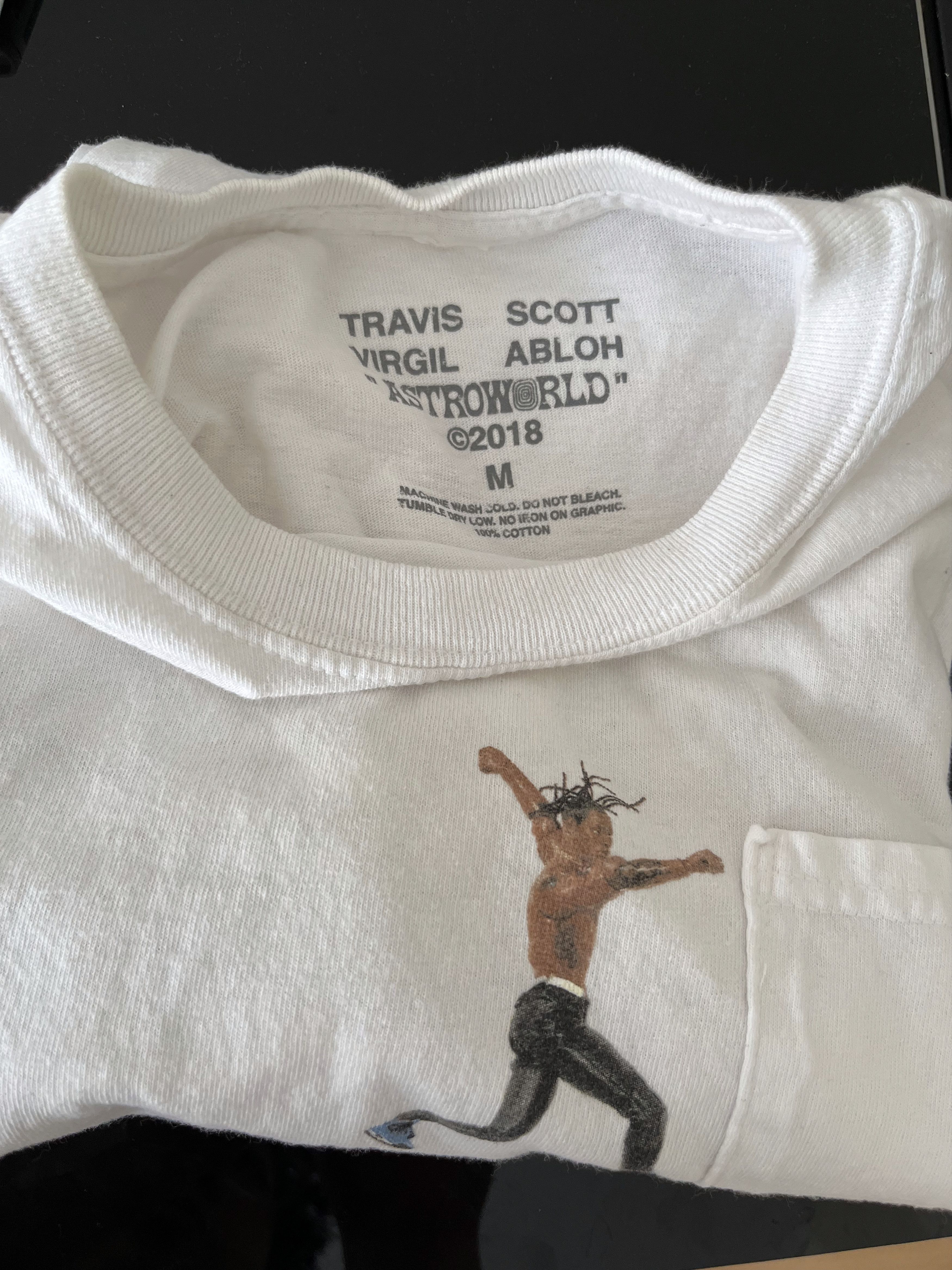 Travis Scott × Virgil Abloh Archive Travis Scott Astroworld "By a Thread" T Shirt Size US M / EU 48-50 / 2 - 3 Thumbnail