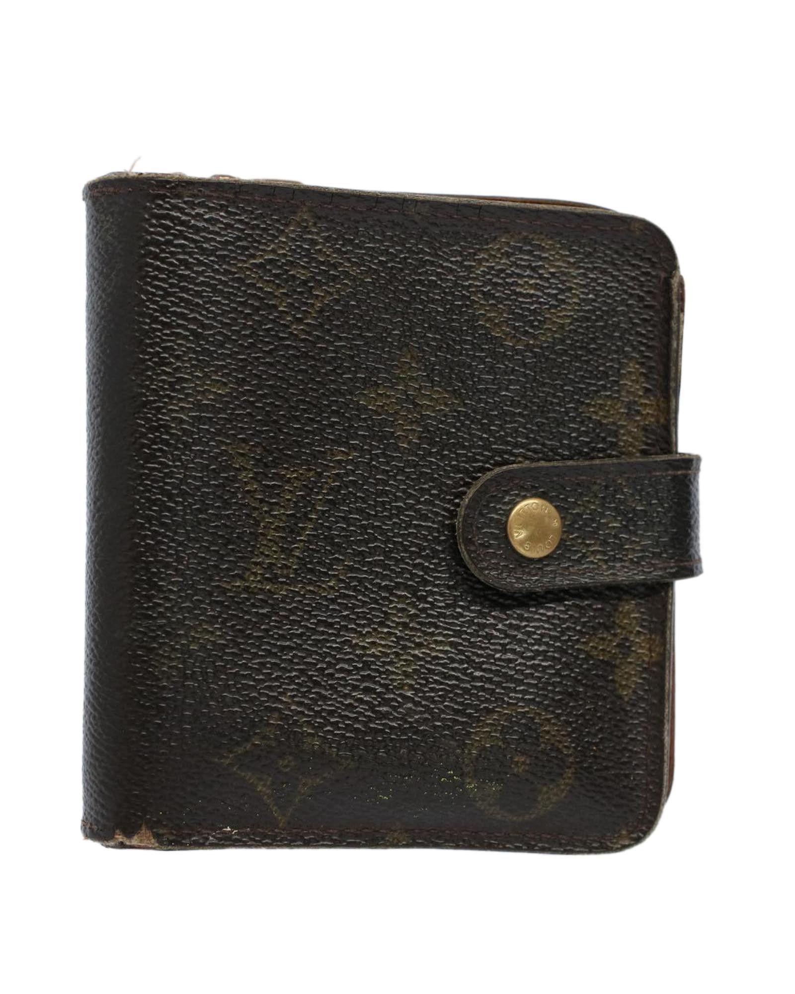 image of Louis Vuitton Authentic Monogram Compact Zip Wallet, Women's