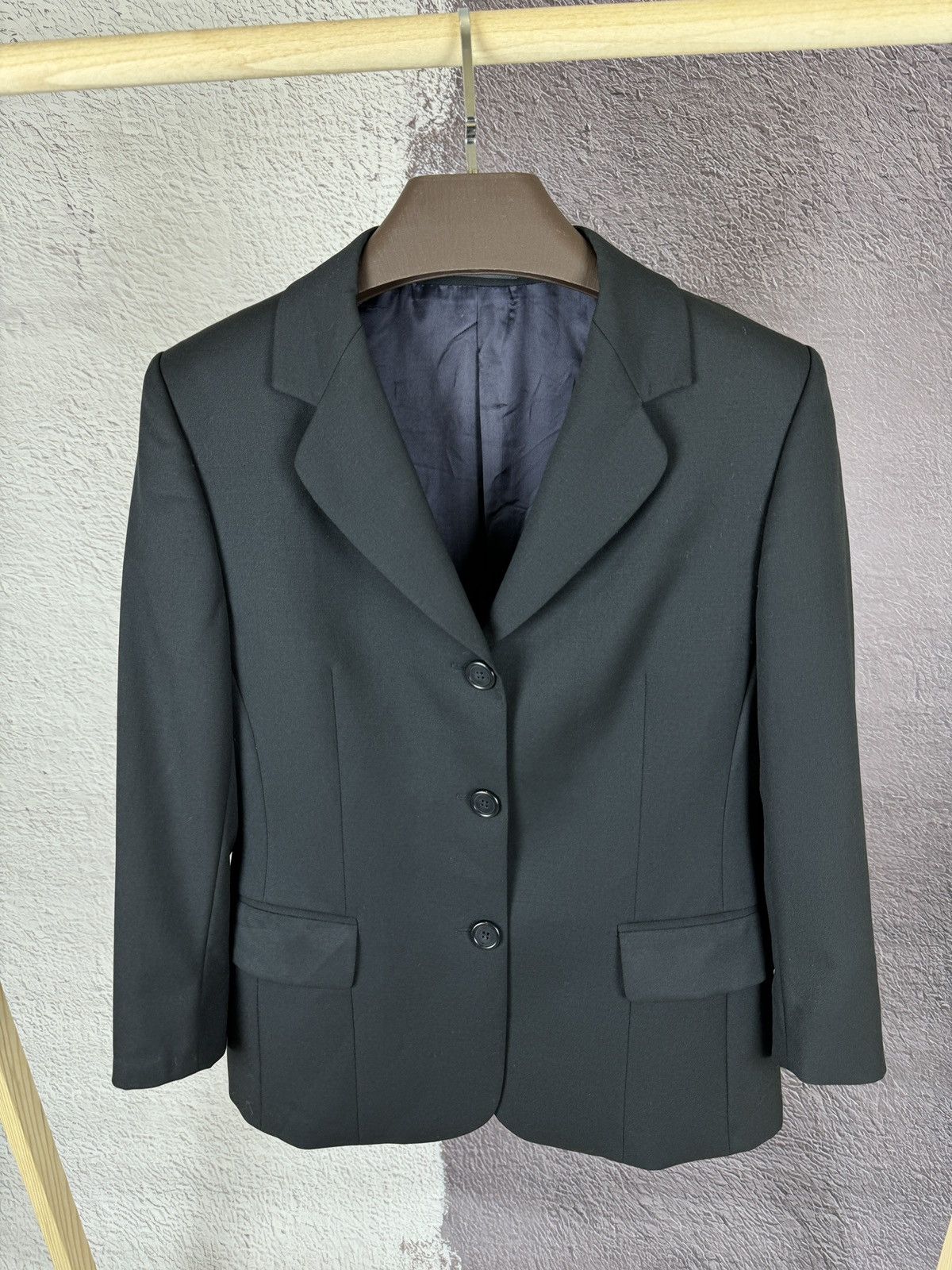 Burberry Burberry’s Prorsum vintage 100s wool black classic blazer Size M / US 6-8 / IT 42-44 - 4 Thumbnail