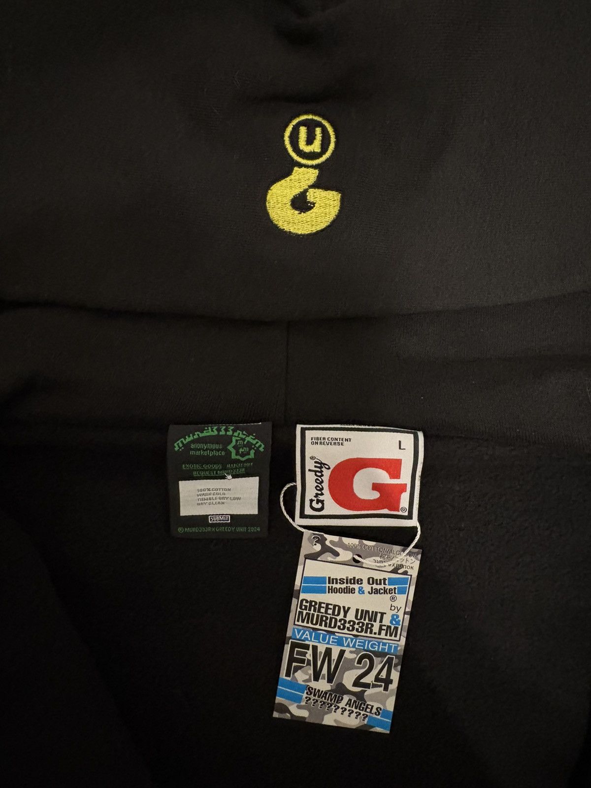 Greedy Unit × murd333r.fm murd333r.fm x gr33dy unit hoodie Size US L / EU 52-54 / 3 - 3 Thumbnail