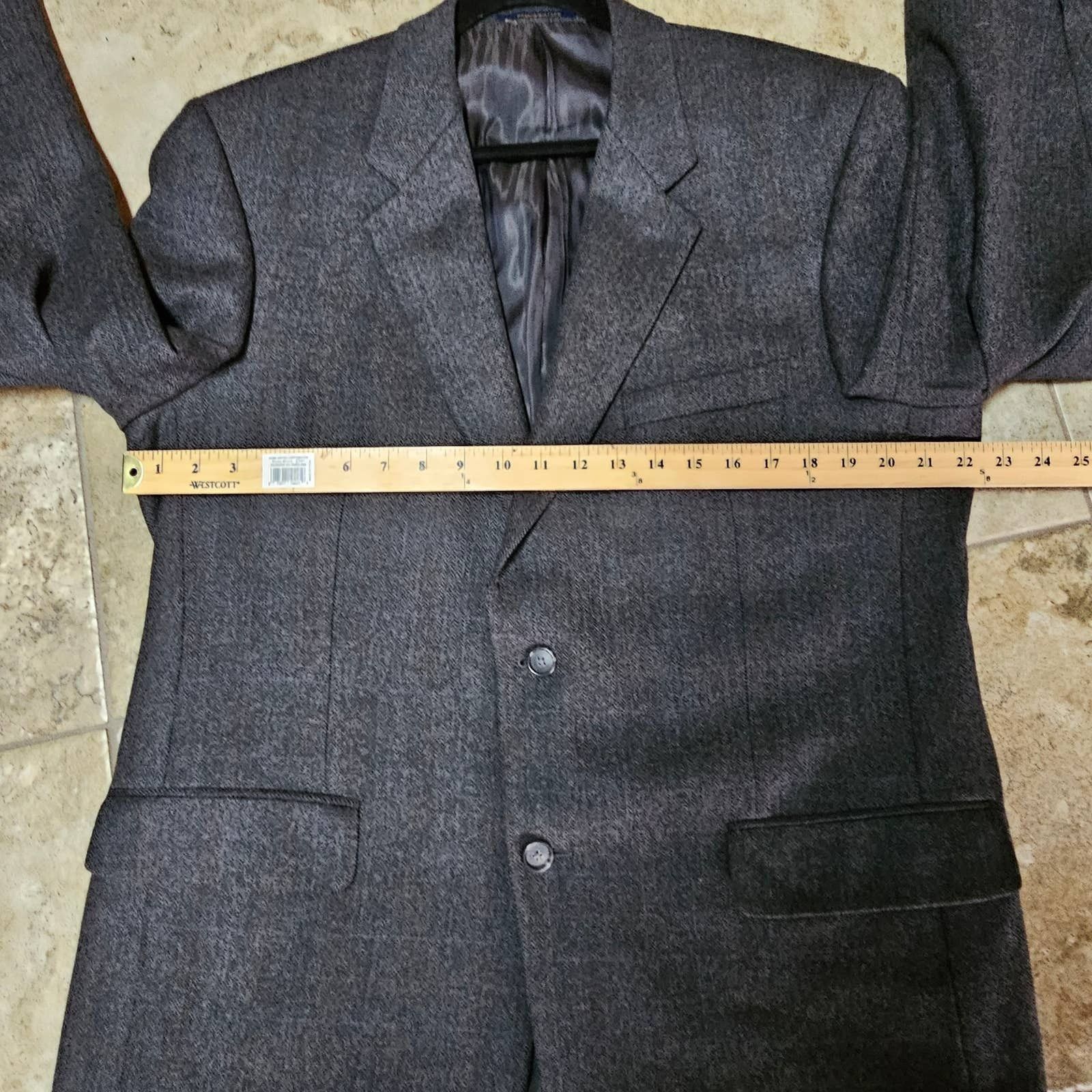 Club Room Men's Club Room Wool Cashmere Blend Suit Jacket Size 43R Size 42R - 10 Thumbnail