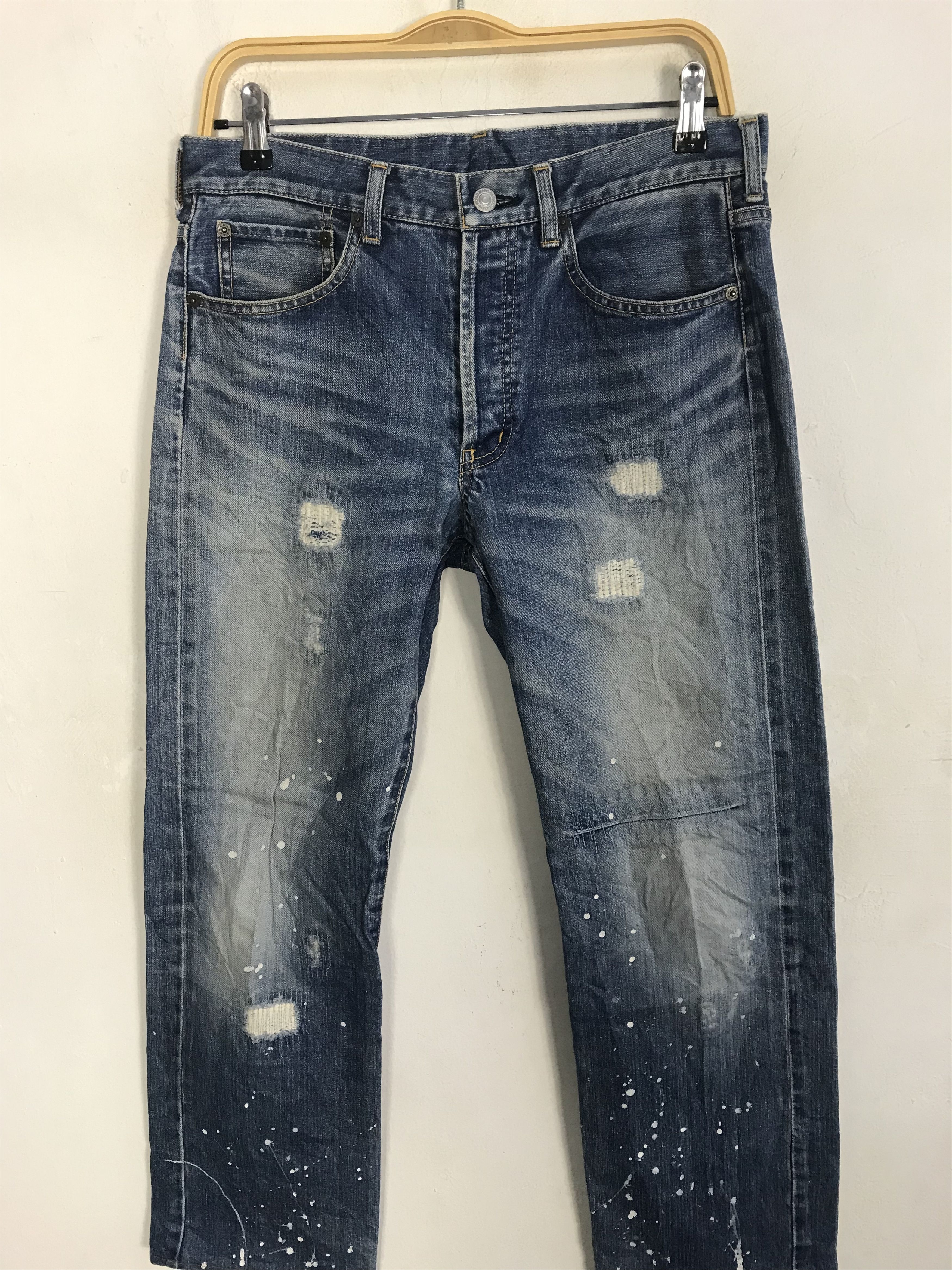 Japanese Brand × Takeo Kikuchi Takeo Kikuchi Denim Indigo Pant Straight Cut Size US 32 / EU 48 - 3 Thumbnail