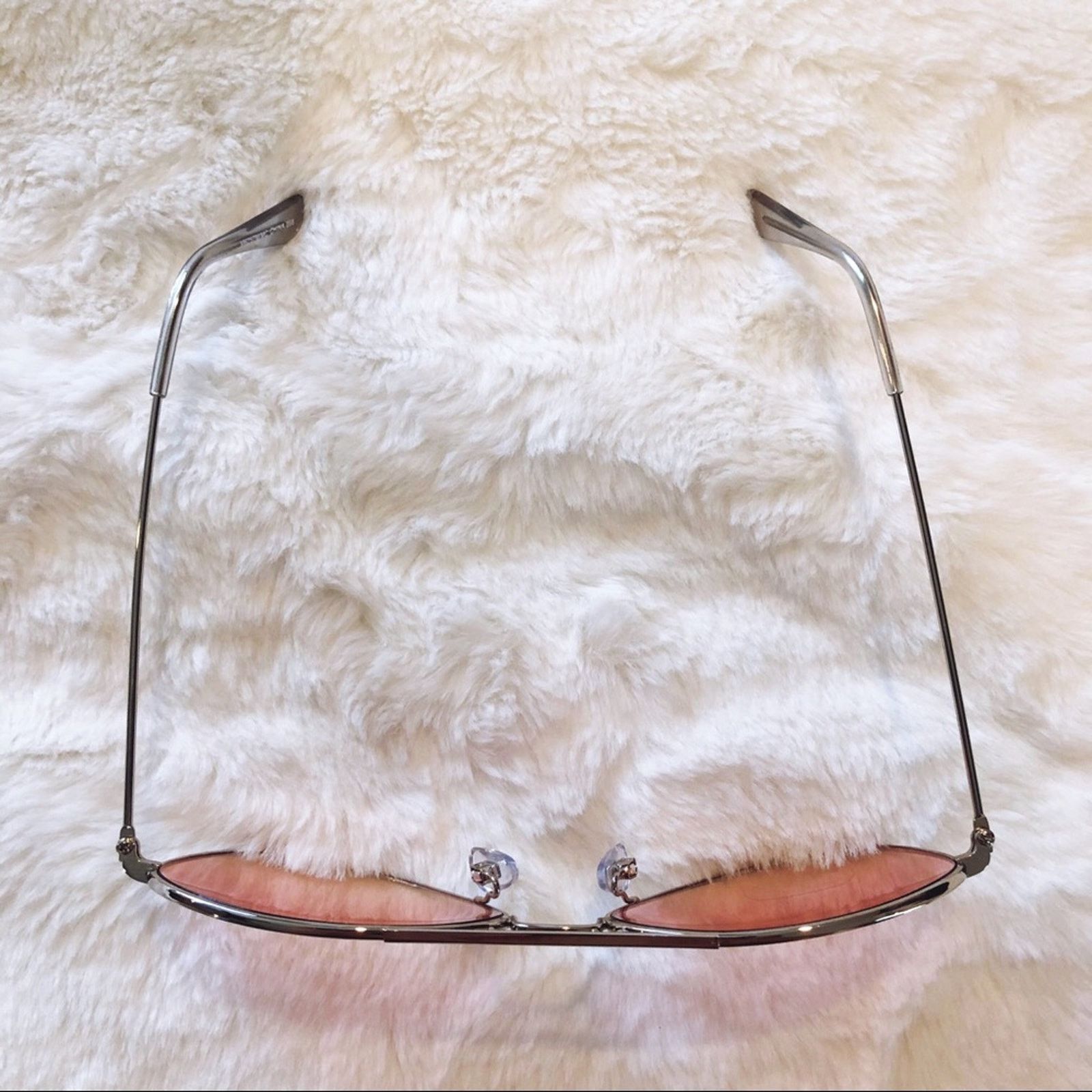 Other Rosalia Light Pink Full Rim Aviator Sunglasses Size ONE SIZE - 4 Thumbnail