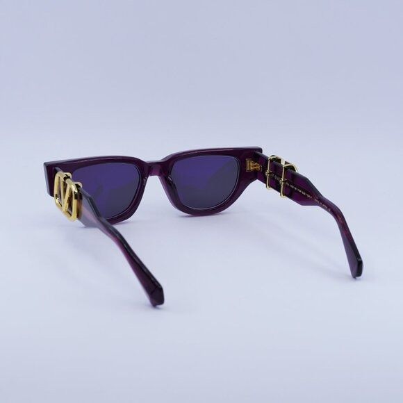 Valentino 🕶️ New Valentino V-DUE VLS-103D Sunglasses - Crystal Purple Size ONE SIZE - 10 Thumbnail