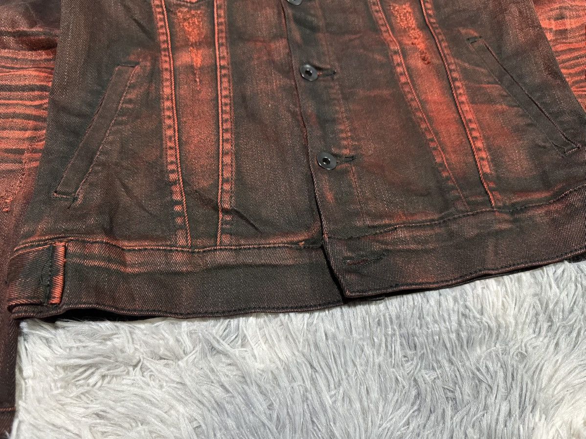 14th Addiction 🔥Y2K Archived Seana Blood Waxed Denim Jacket Vkei Goth Punk Size US M / EU 48-50 / 2 - 5 Thumbnail