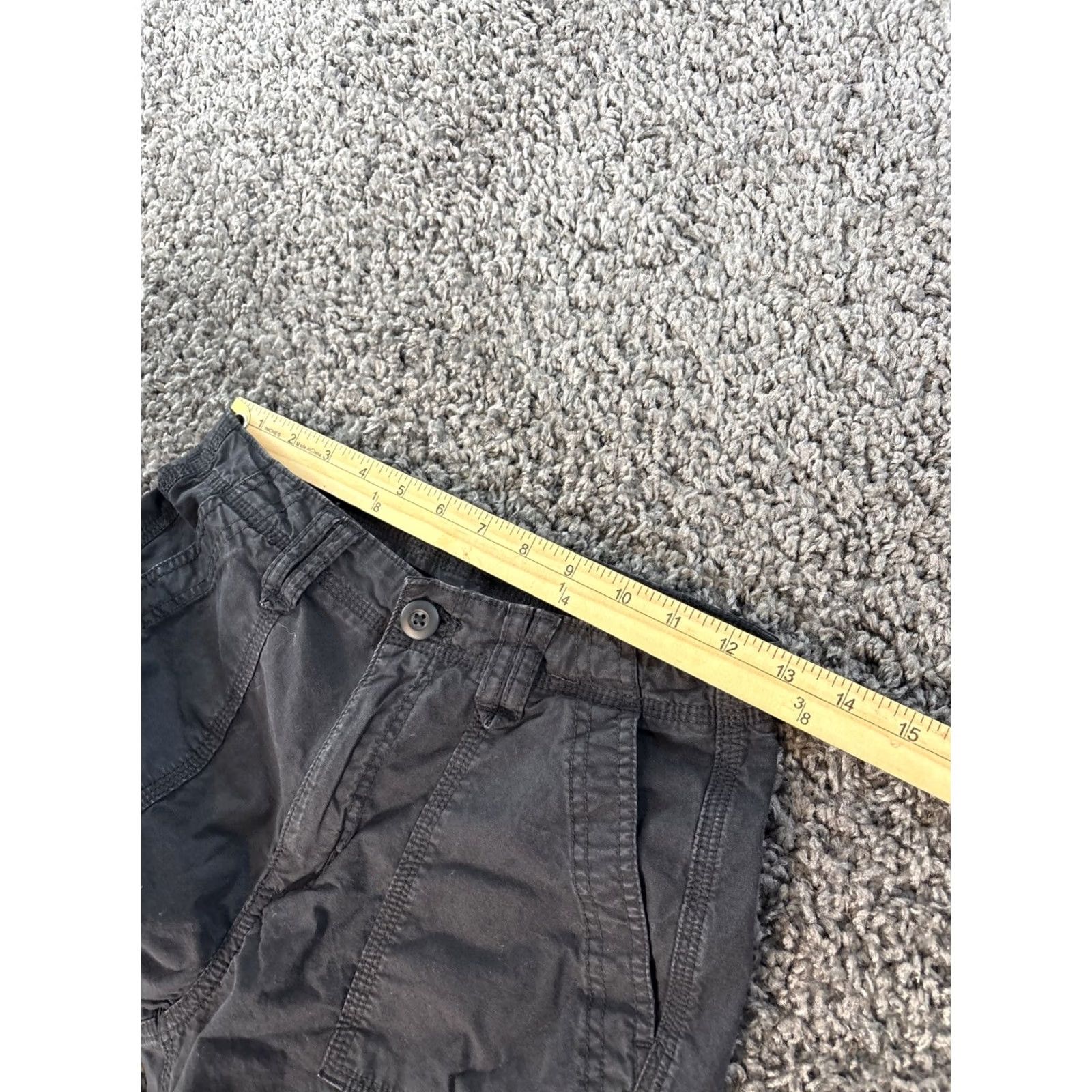 American Eagle Outfitters American Eagle Outfitters Pants Womens 26x28 Baggy Jogger Cargo Pockets Adjustable Black Gray Size 25" / US 0 / IT 36 - 4 Thumbnail