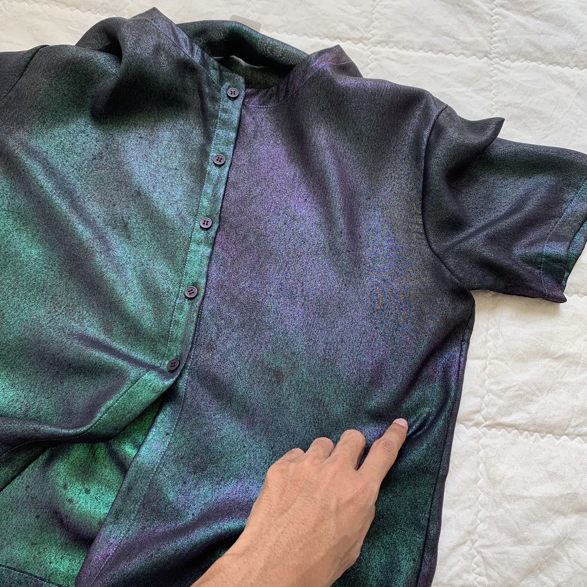 Issey Miyake Issey Miyake "SAMPLE" See Through Button Ups Shirt Size M / US 6-8 / IT 42-44 - 15 Thumbnail