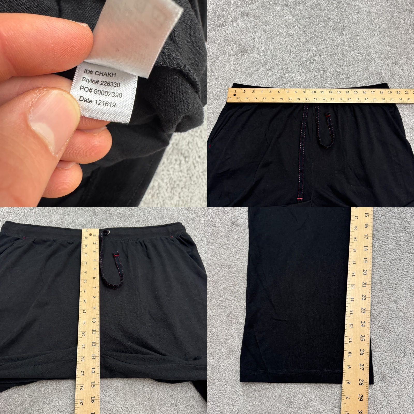 Tommy Bahama Tommy Bahama Sweatpants Mens XL Black Casual Cotton Blend Stretch Lounge Pants with Pockets Size US 36 / EU 52 - 8 Thumbnail