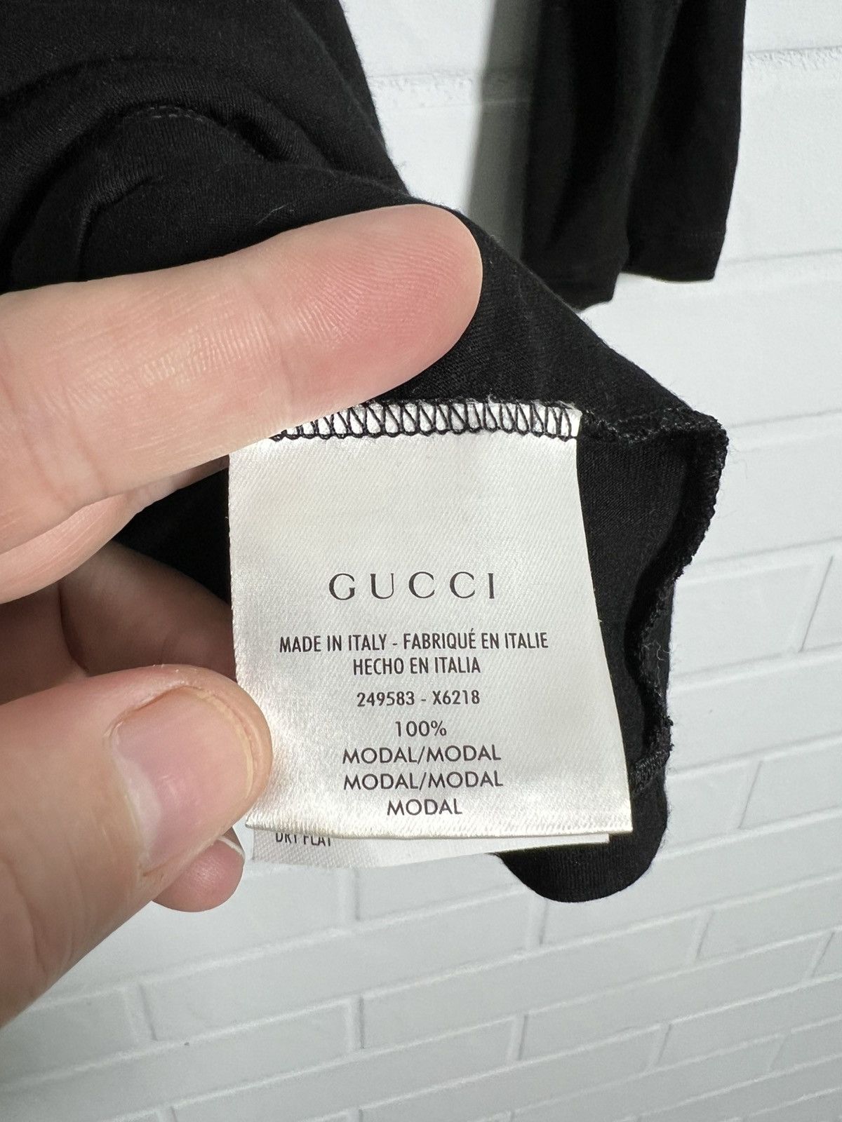 Gucci Gucci Black T-Shirt Modal Size M Size M / US 6-8 / IT 42-44 - 7 Thumbnail