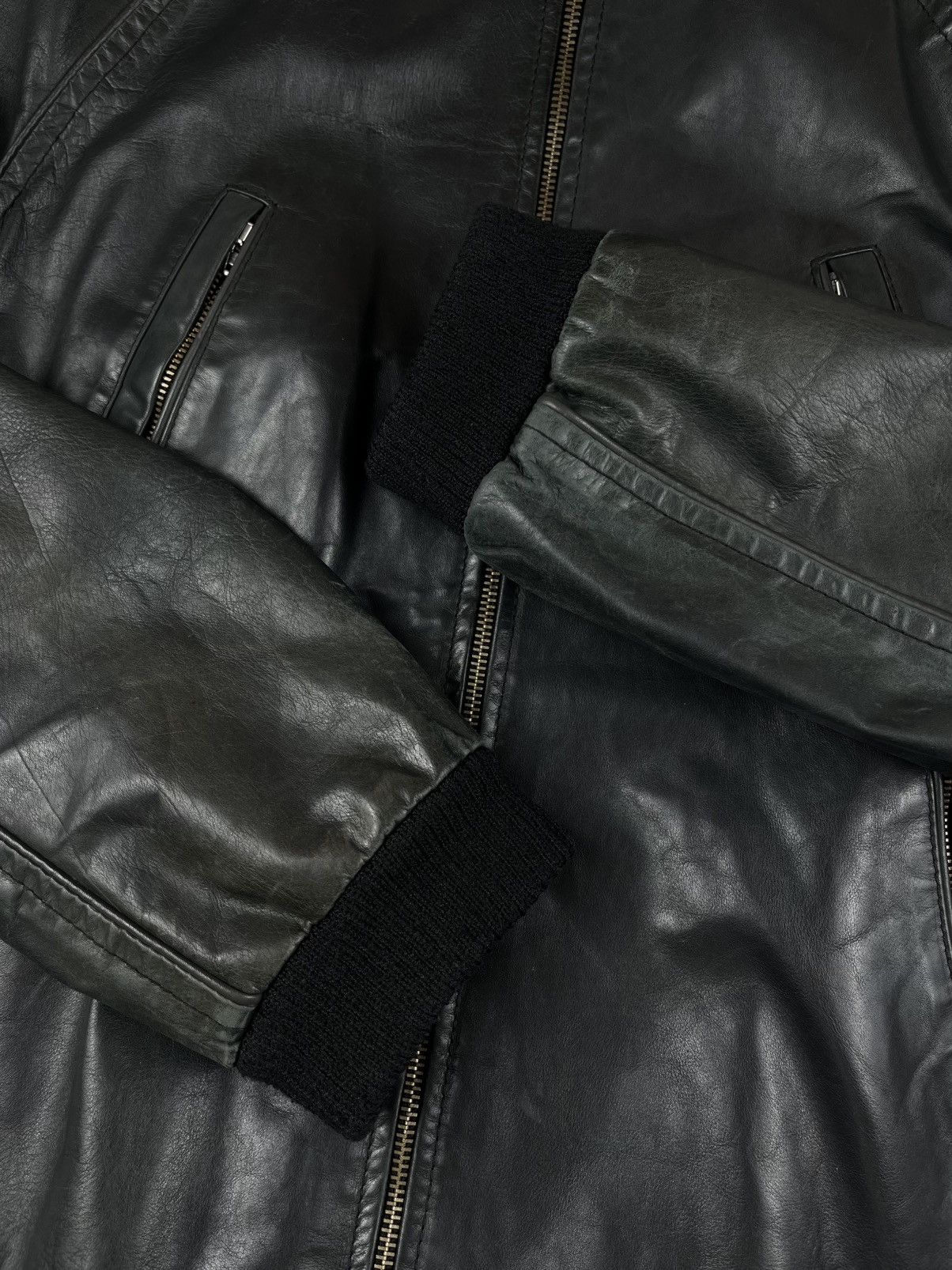 Maison Margiela SS04 Maison Margiela 5 Zip Calf Leather Bomber Jacket Size US M / EU 48-50 / 2 - 9 Thumbnail