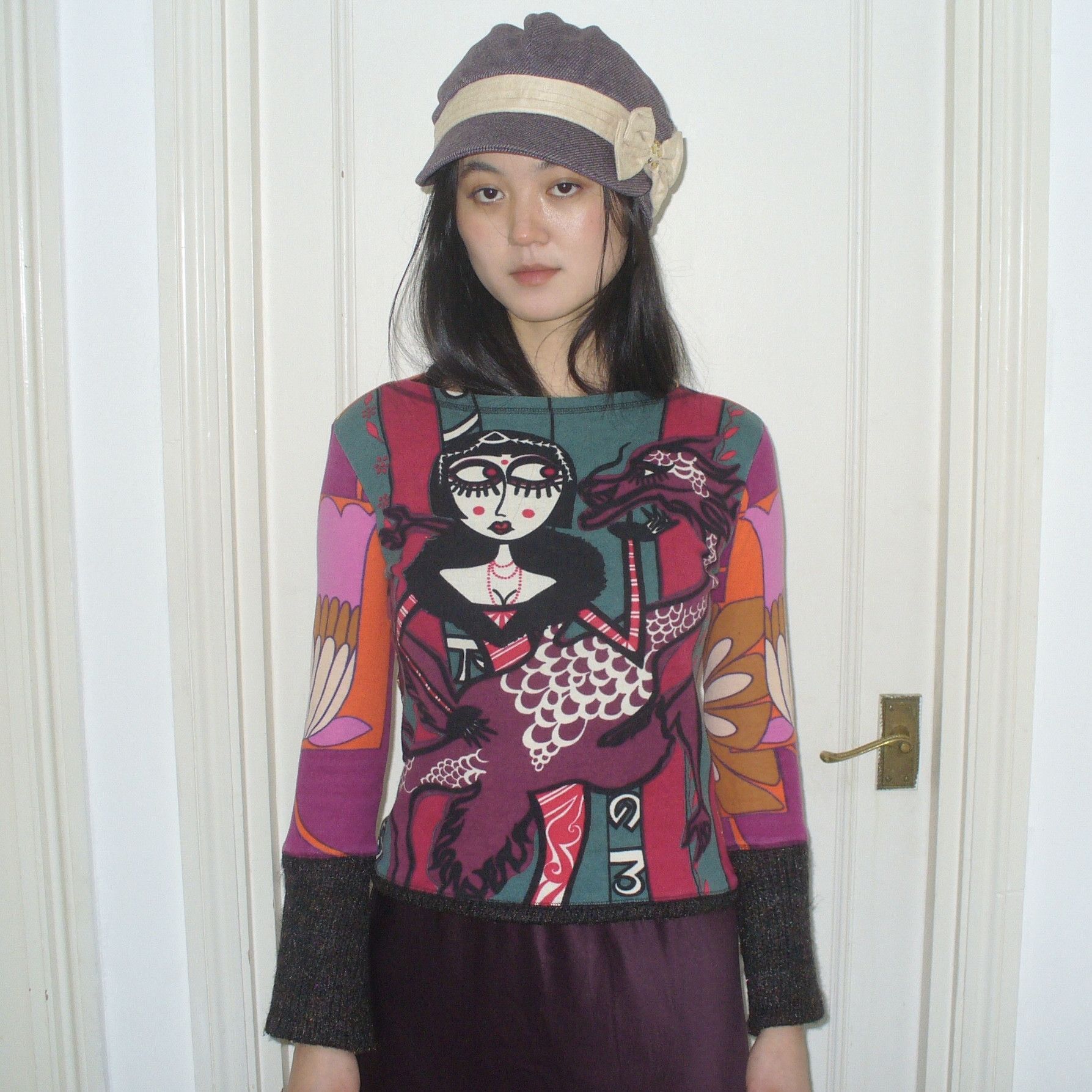 Rarely made in Italy Custo Barcelona 2000s FW runway top