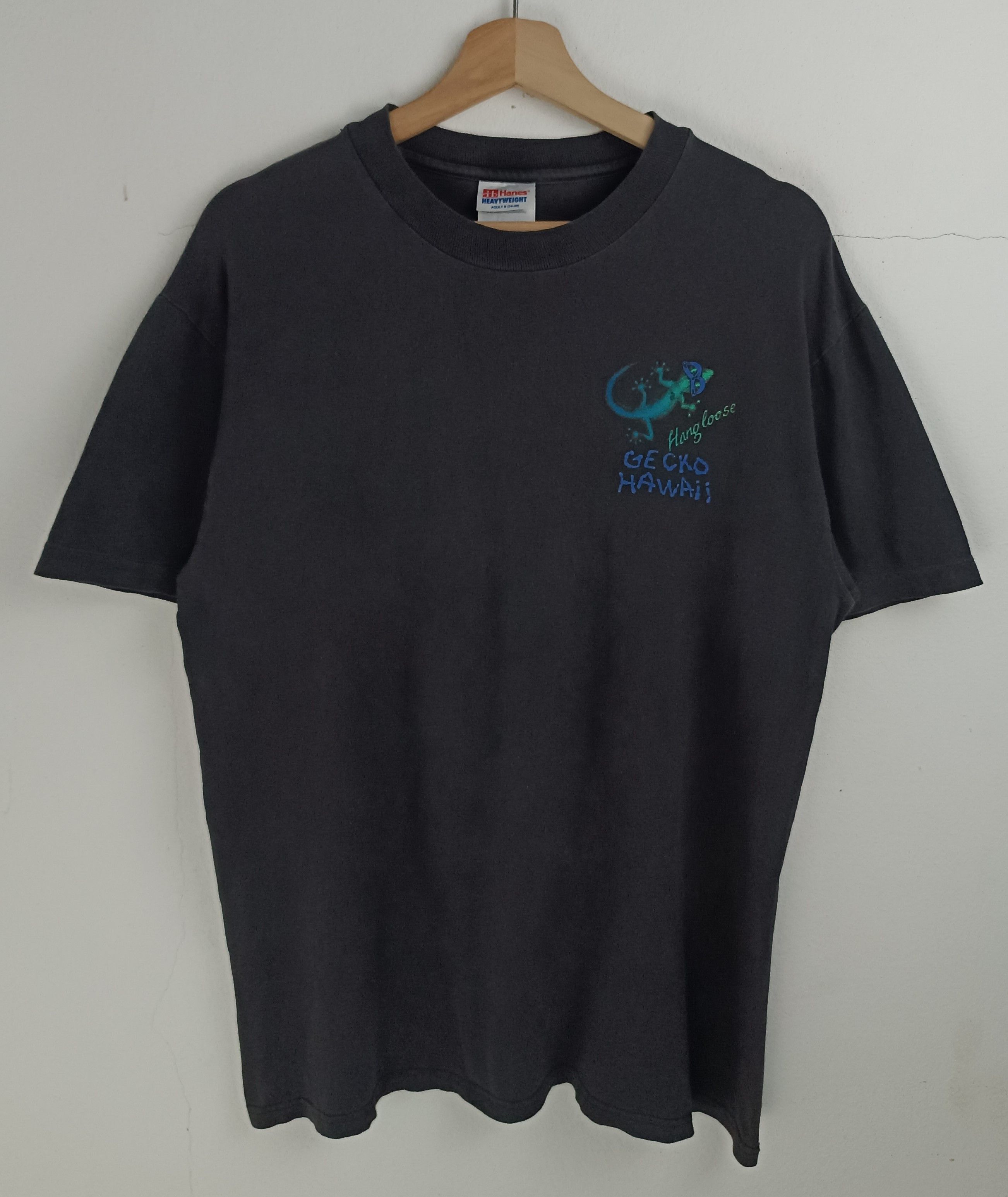 Vintage VINTAGE 90'S HANGLOOSE GECKO HAWAII SUPER RARE TEE Size US M / EU 48-50 / 2 - 4 Thumbnail