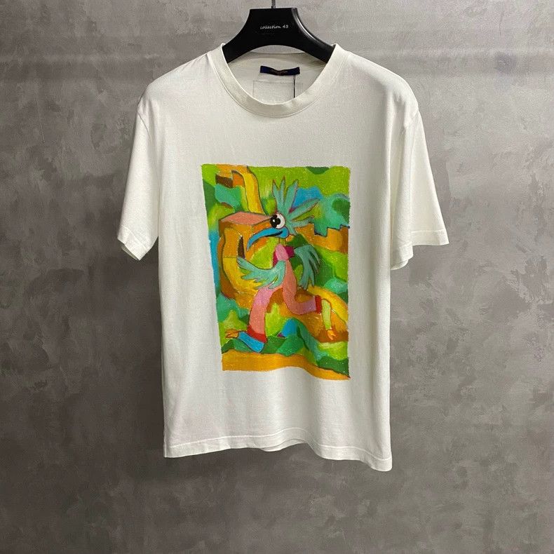 Louis Vuitton Louis Vuitton White cartoon logo short sleeve Size US M / EU 48-50 / 2 - 1 Thumbnail