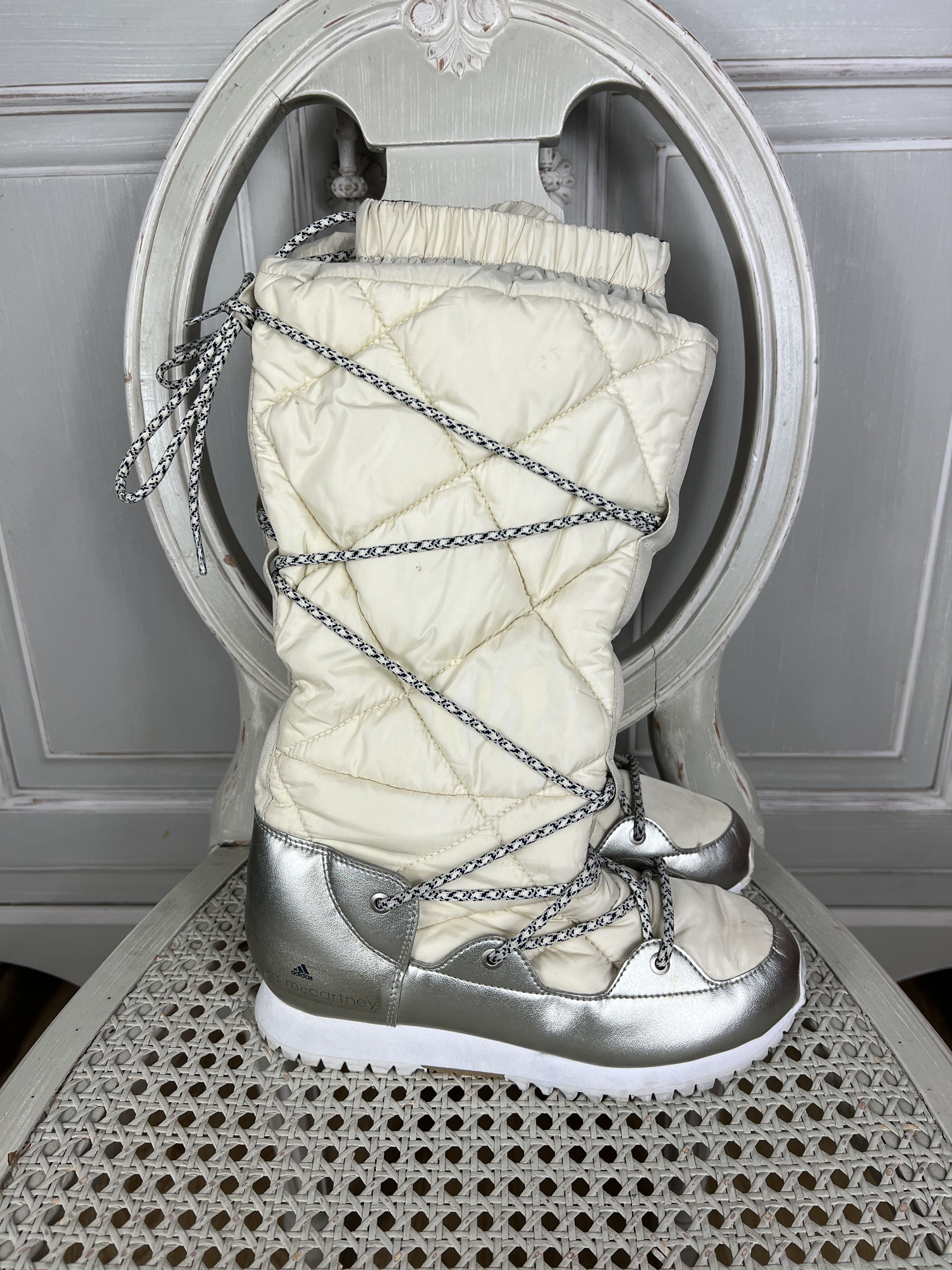 Adidas × Stella McCartney VINTAGE ADIDAS STELLA MCCARTNEY BONDAGE RACING MOTO BOOTS Size US 5 / IT 35 - 14 Thumbnail
