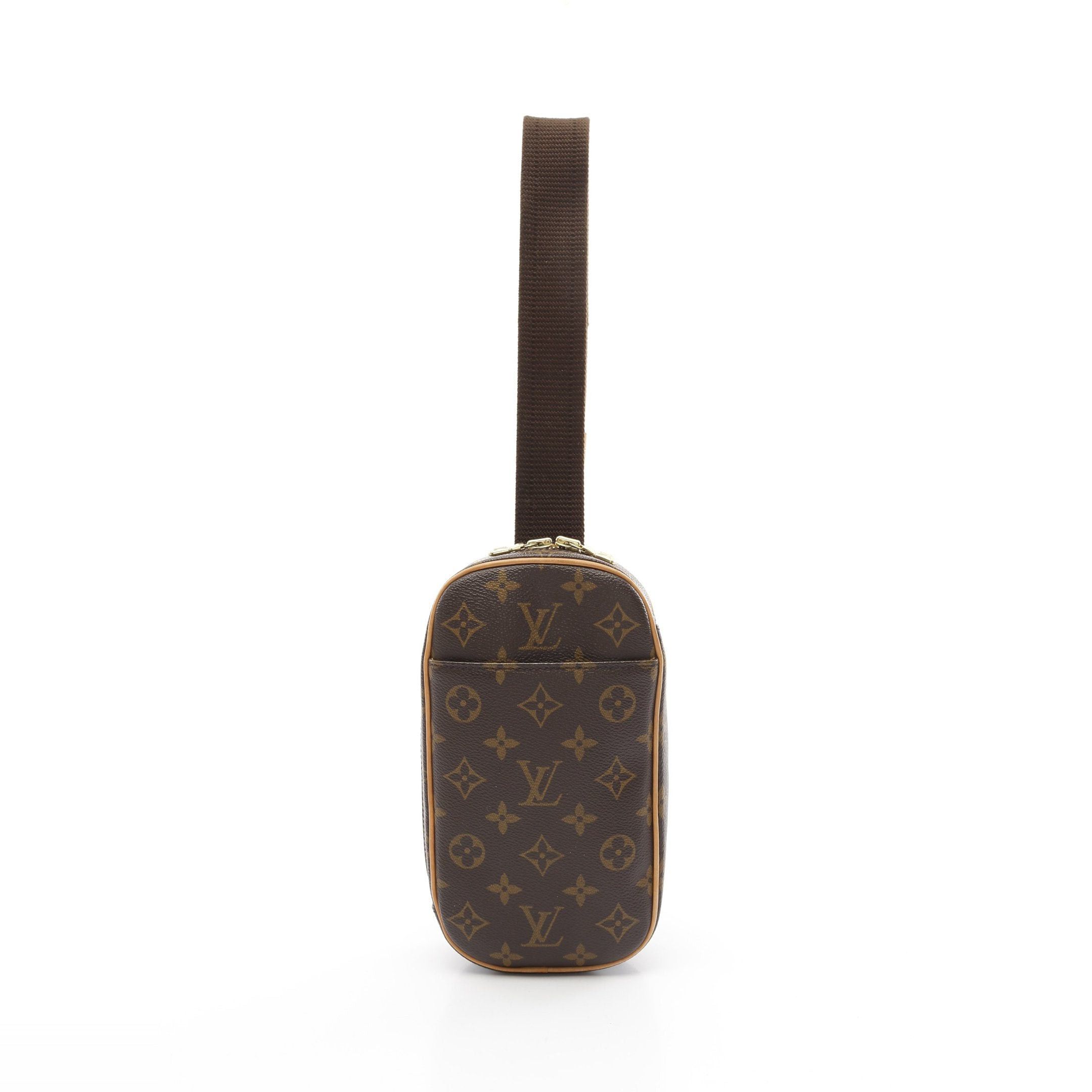 Louis Vuitton Louis Vuitton Pochette Ganju Monogram Body Bag Leather Brown Size ONE SIZE - 1 Thumbnail