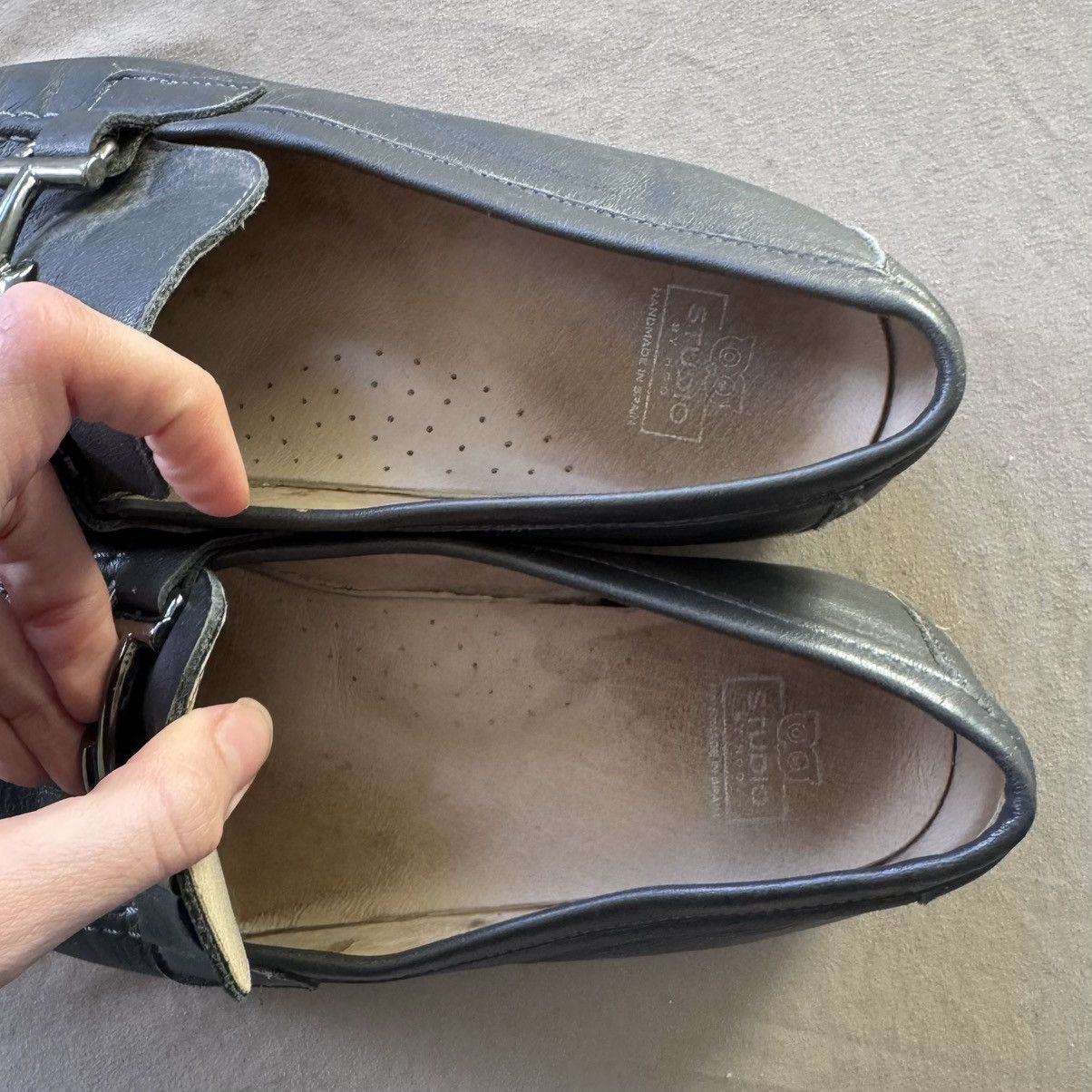 Designer × Vintage HOO SLIP-ON BUCKLE LOAFERS Size US 7 / EU 40 - 7 Thumbnail