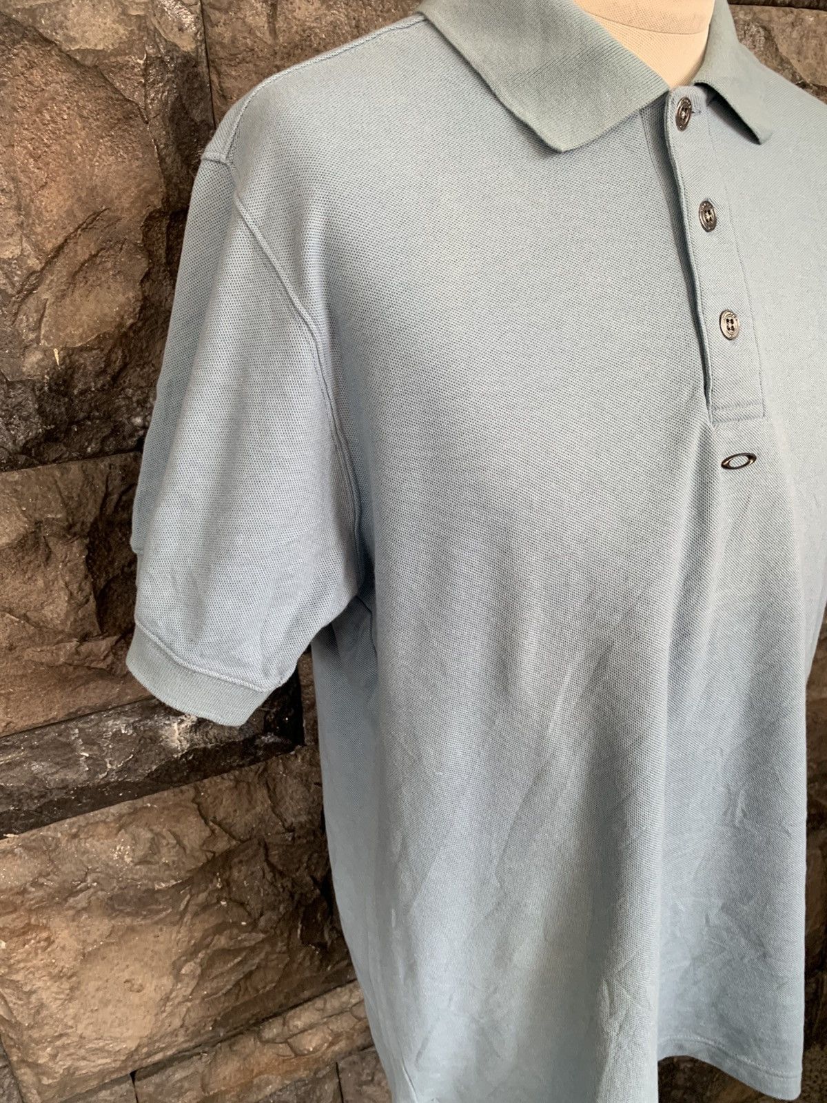 Oakley Vintage Oakley Centre Logo Polo Shirt Size US M / EU 48-50 / 2 - 5 Thumbnail