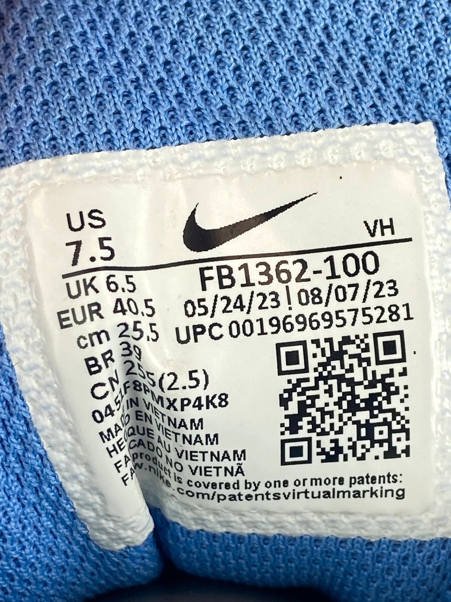 Nike : Nike sneakers white blue retro basketball vintage Size US 7.5 / EU 40-41 - 7 Thumbnail