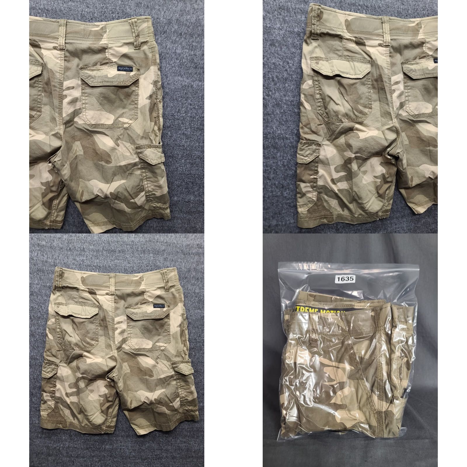 Lee Lee Cargo Shorts Mens 29 Inseam 10" Camouflage Cargo Pocket Stretch 90s Outdoor Casual Workwear Shorts Size US 29 - 8 Thumbnail