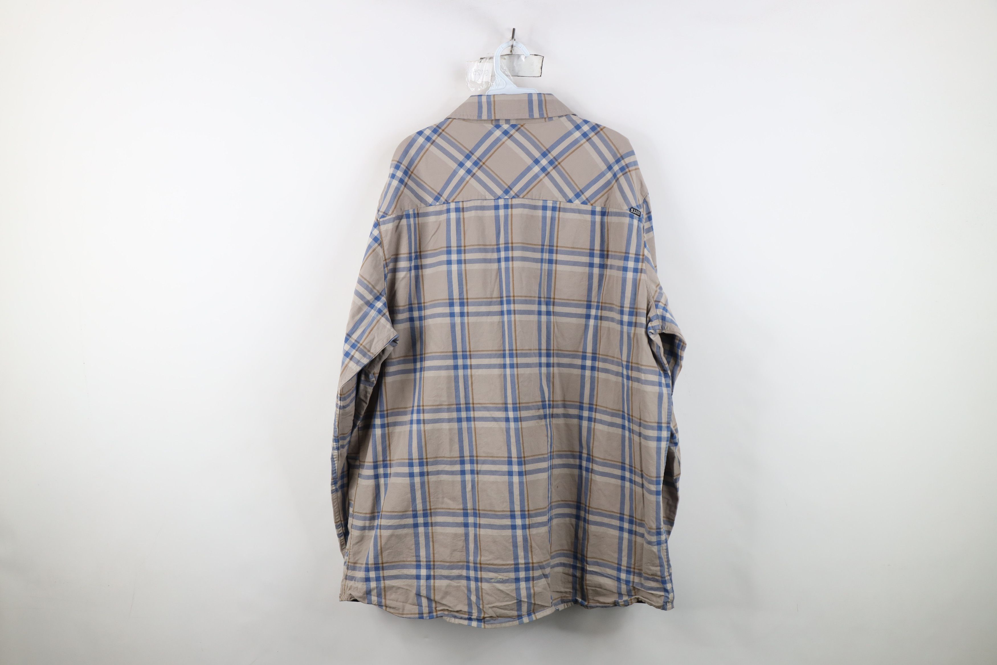 Vintage 5.11 Tactical Series Gunner Snap Button Shirt Plaid Size US XXL / EU 58 / 5 - 14 Thumbnail