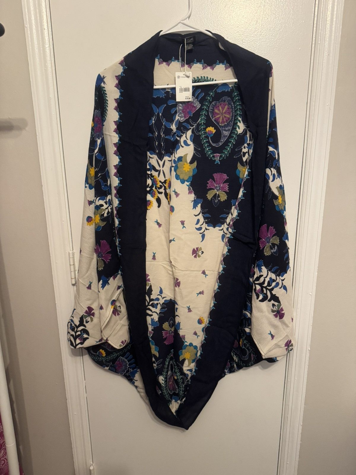 Other Multicolored Floral Boho Kimono Shrug Cover-Up Women's Size ONE SIZE - 5 Thumbnail