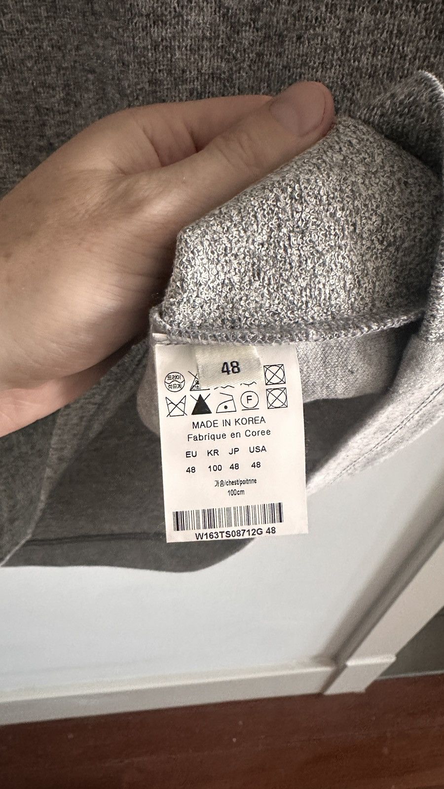 Wooyoungmi Wooyoungmi Grey Mixed Media Sweater Tee Size US M / EU 48-50 / 2 - 4 Thumbnail