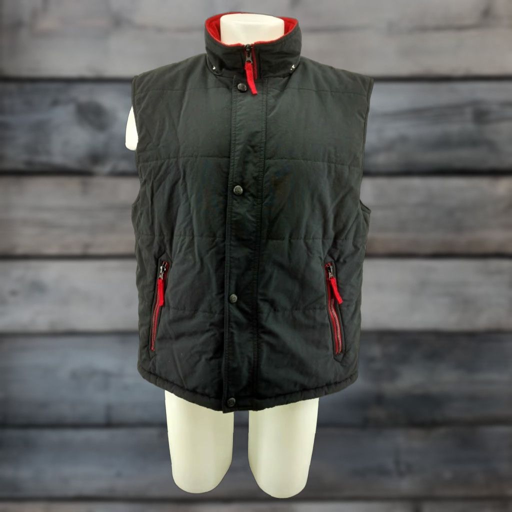 Tommy Hilfiger Tommy Hilfiger Black Puffy Vest XL Zip Puffer Vest Men Size US XL / EU 56 / 4 - 1 Thumbnail