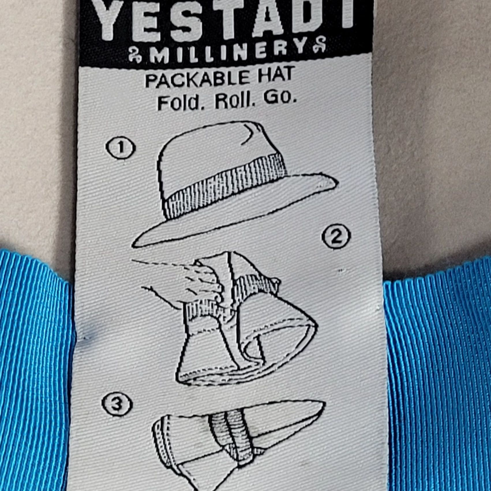 FELT Yestadt Millinery Fedora Hat Women One Size Beige Felt Wide Brim Packable Lightweight, Classic Size ONE SIZE - 3 Thumbnail