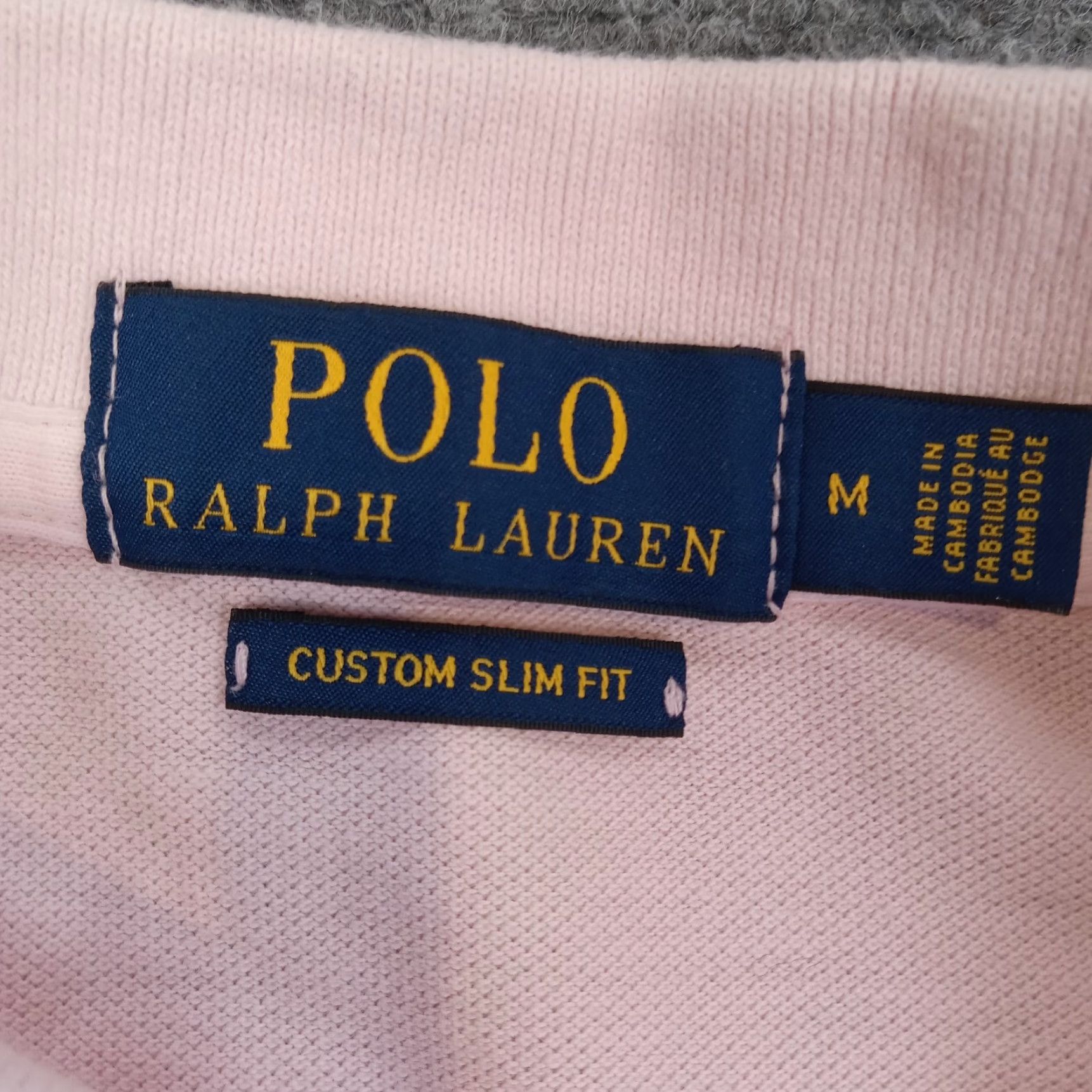 Ralph Lauren Ralph Lauren Polo Shirt Men Medium Pink Blue Slim Fit Short Sleeve Polo Shirt Z Size US M / EU 48-50 / 2 - 5 Thumbnail