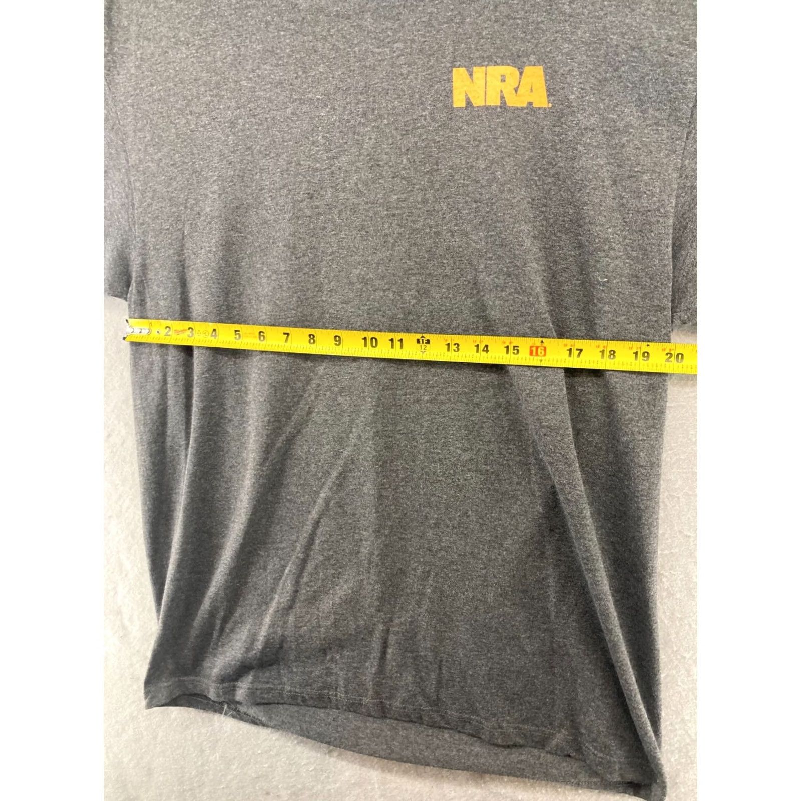 Vintage NRA Mens Promo TShirt XL Gray We The People Are Packin The Heat Shirt Adults XL Gray NRA Theme Gun Rights Size US XL / EU 56 / 4 - 3 Thumbnail