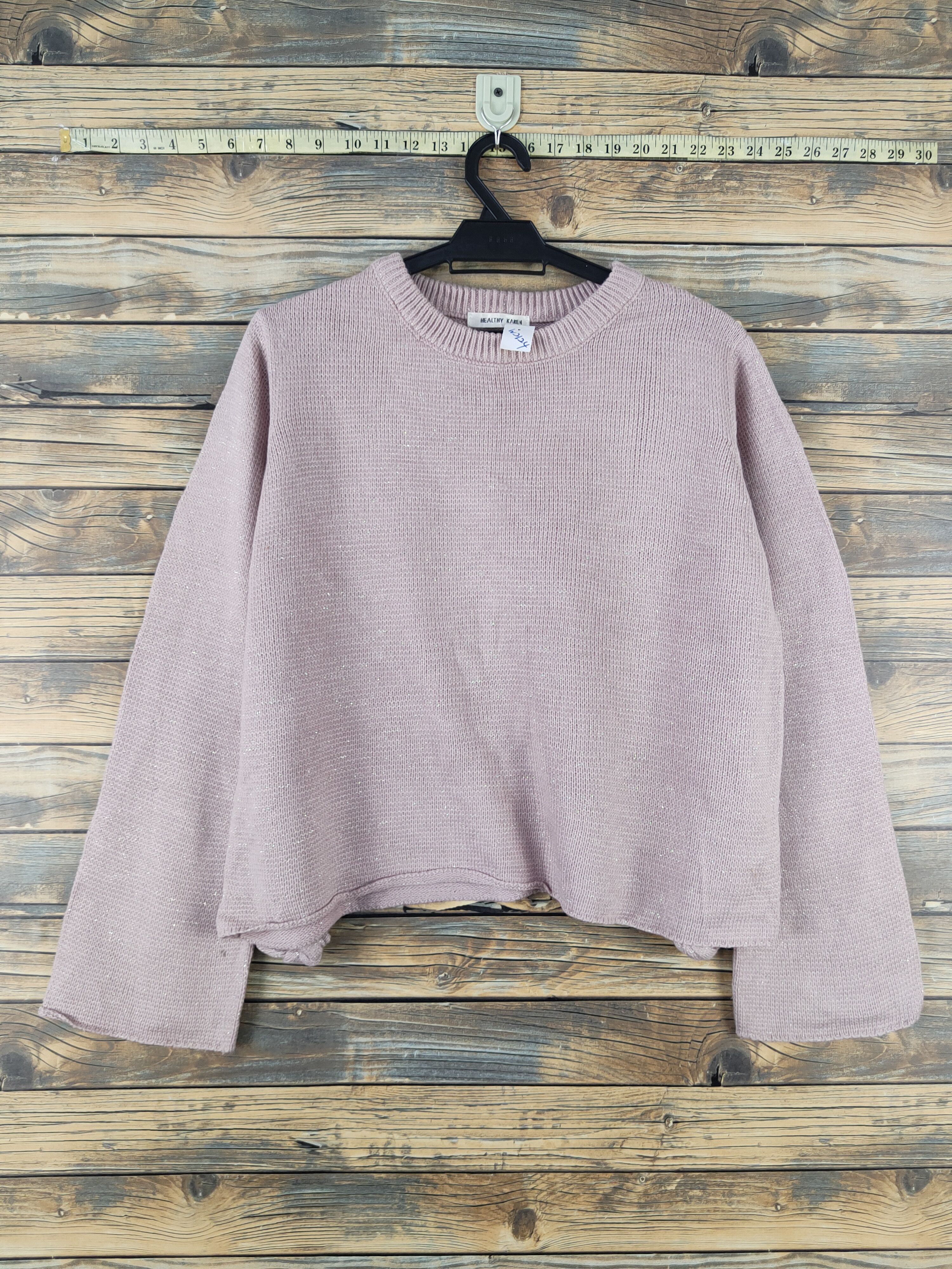Vintage Healthy Karen Pink Knitwear Crop Tops #W2124 Size M / US 6-8 / IT 42-44 - 1 Thumbnail