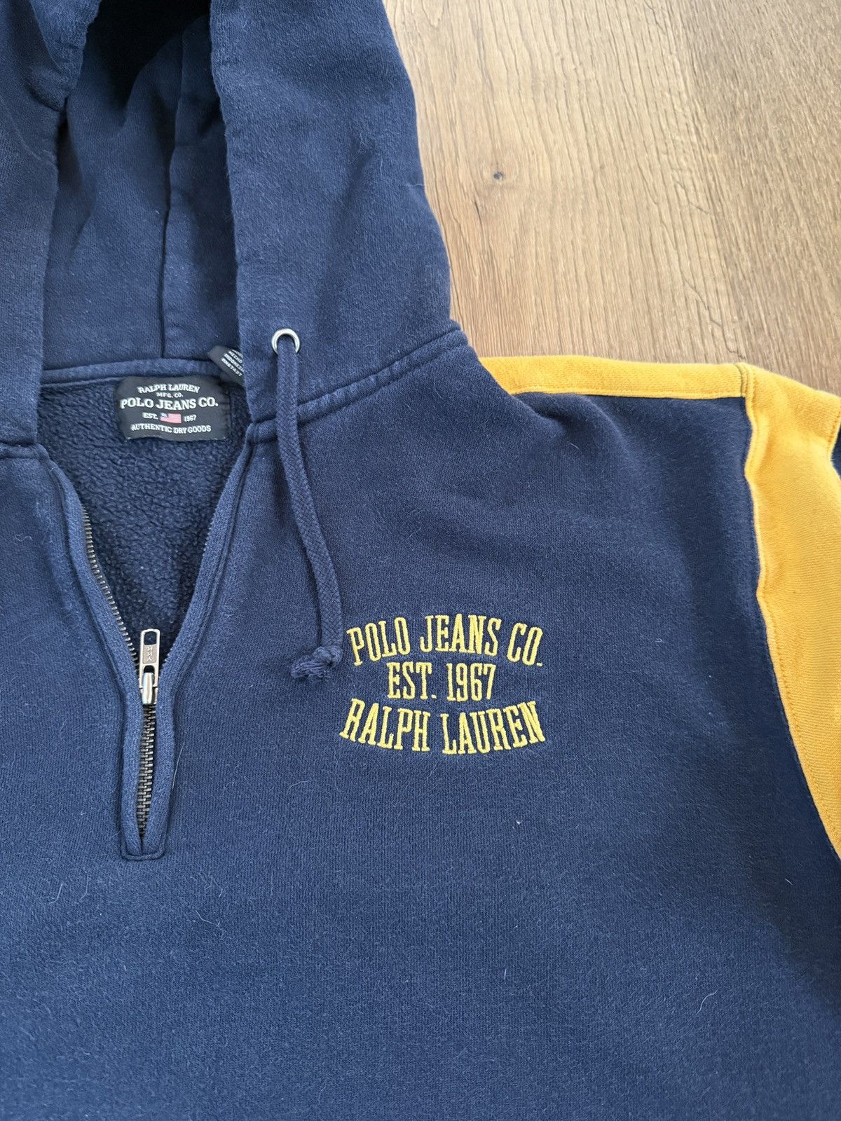 Polo Ralph Lauren Polo Ralph Lauren Vintage Quarter Zip Sweatshirt Size US L / EU 52-54 / 3 - 3 Thumbnail