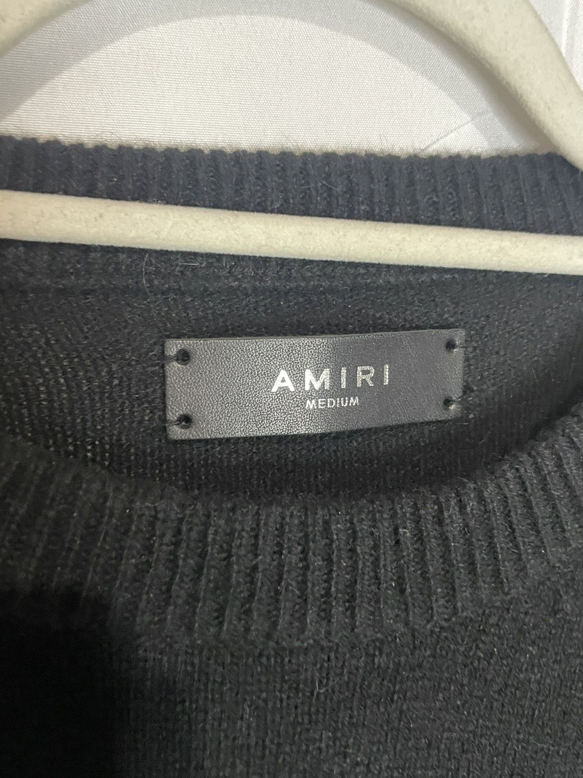 Amiri Amiri Raw Logo Smoke Knit Crewneck Brand New Size US M / EU 48-50 / 2 - 2 Thumbnail