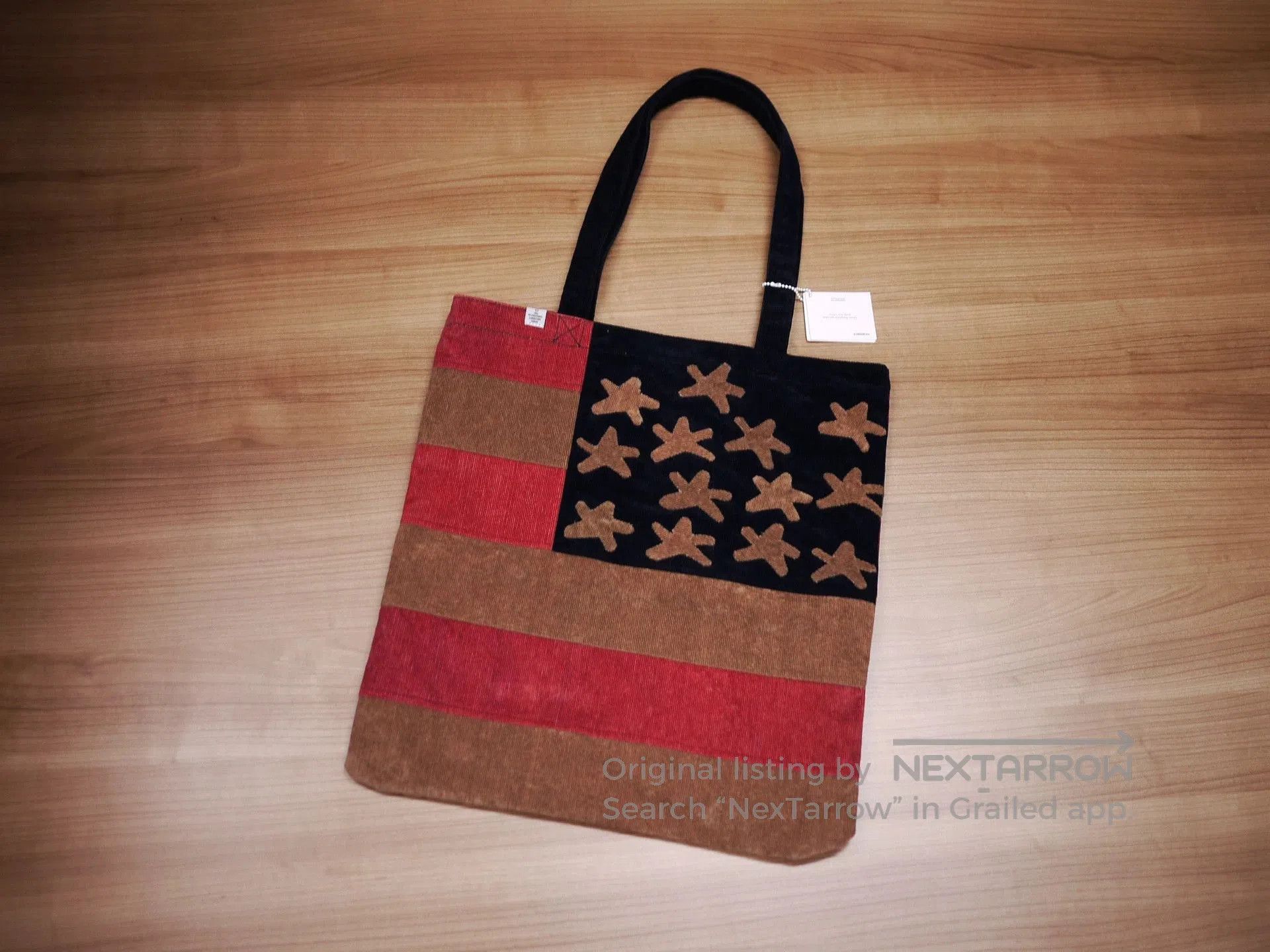 Visvim Brown Flag Design Tote Bag. Size ONE SIZE - 1 Thumbnail