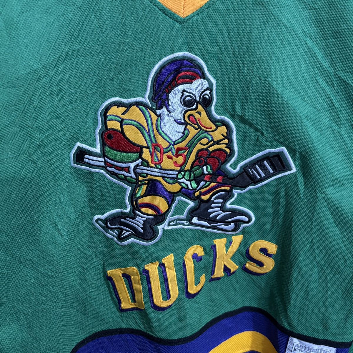 Japanese Brand GOLDBERG From The Mighty Ducks Movie Jersey Hockey Jersey Size US XL / EU 56 / 4 - 5 Thumbnail