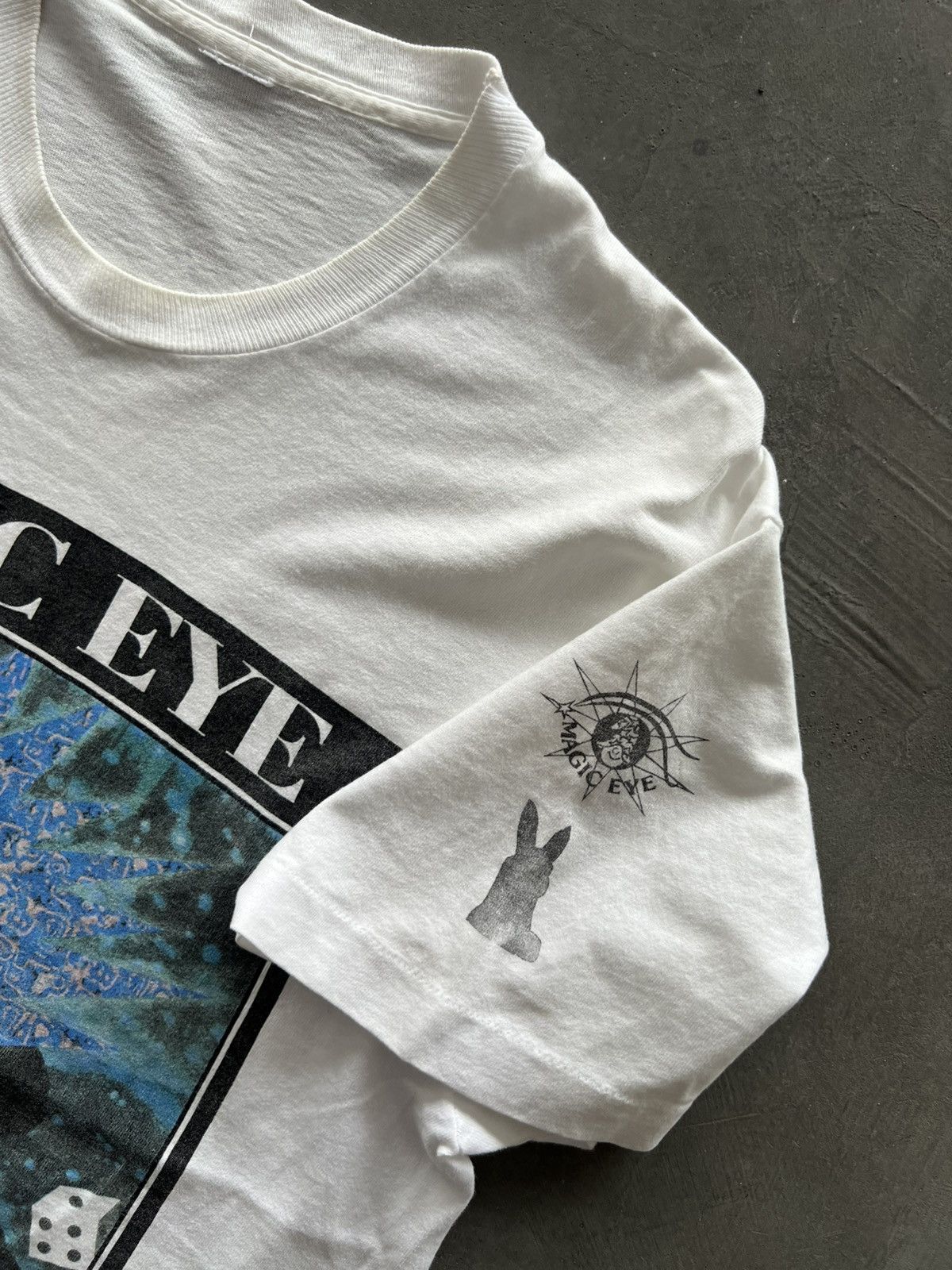Vintage VERY RARE 1994 MAGIC EYE VINTAGE TSHIRT Size US XL / EU 56 / 4 - 4 Thumbnail