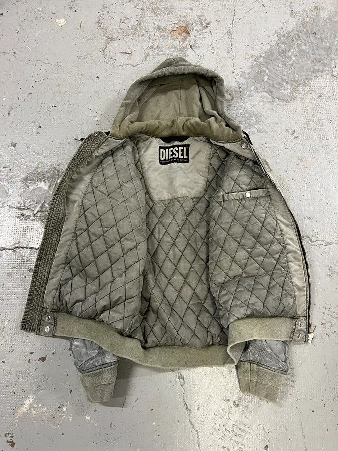 Diesel Diesel Astro Cargo Grey Bomber Jacket Size US M / EU 48-50 / 2 - 10 Thumbnail