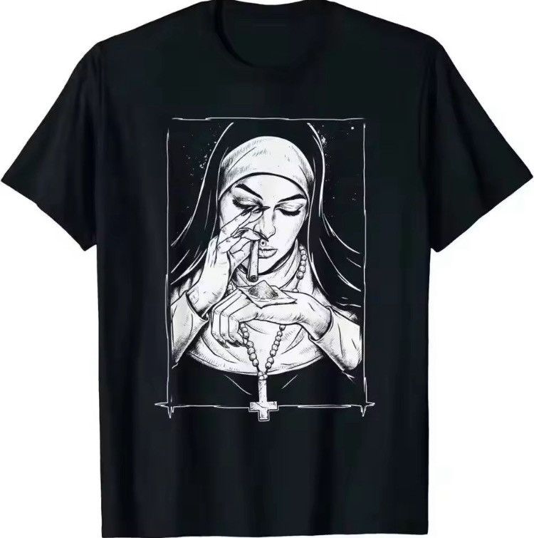 Japanese Brand Y2K Streetwear Goth Fashion Black T-Shirt Punk Graphic Tee Size US M / EU 48-50 / 2 - 3 Thumbnail