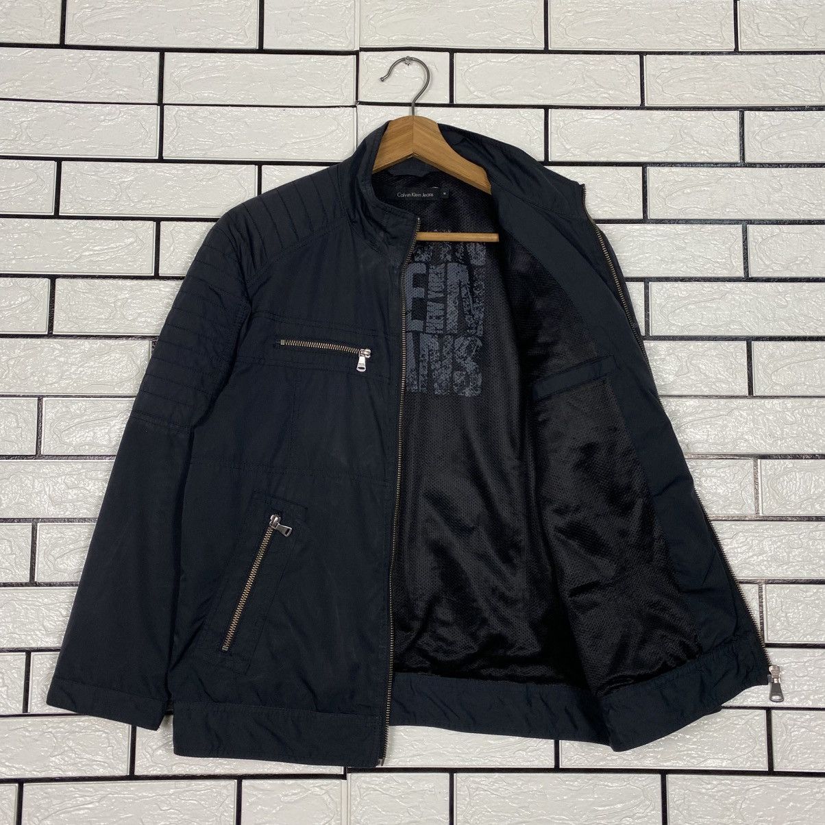 Calvin Klein 📌Vintage Zipper Bomber Jacket Calvin Klein Jeans Size US M / EU 48-50 / 2 - 12 Thumbnail