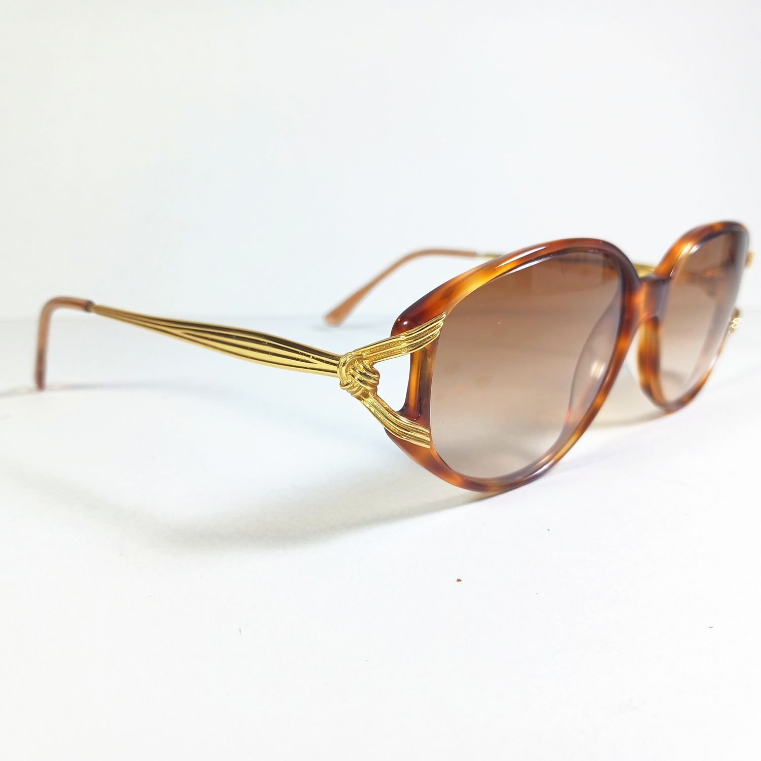 Emanuel Ungaro × Persol Emanuel Ungaro U580 Havana Brown/Gold Sunglasses Persol Made Size ONE SIZE - 1 Thumbnail